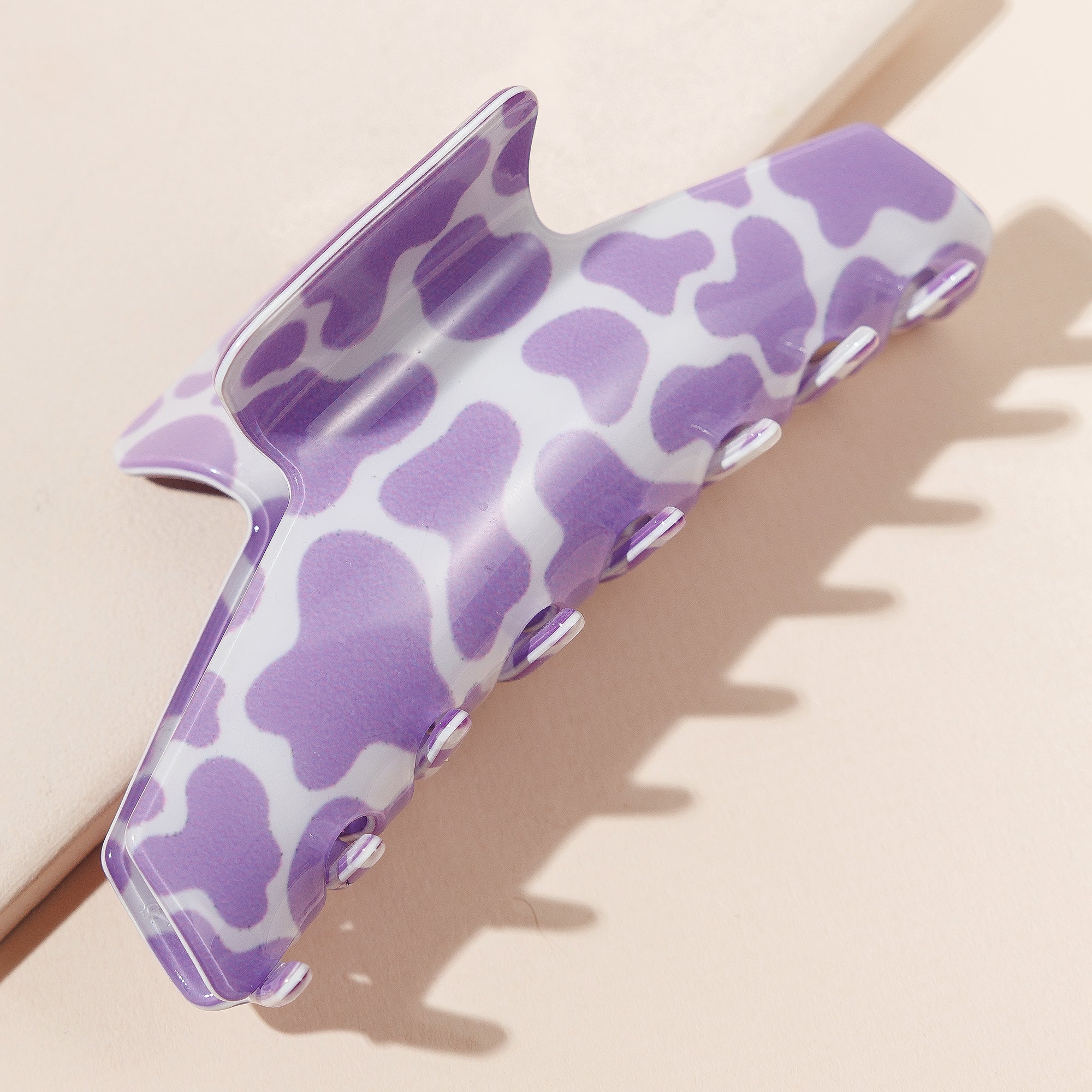 Chic Cow Print Hair Claw