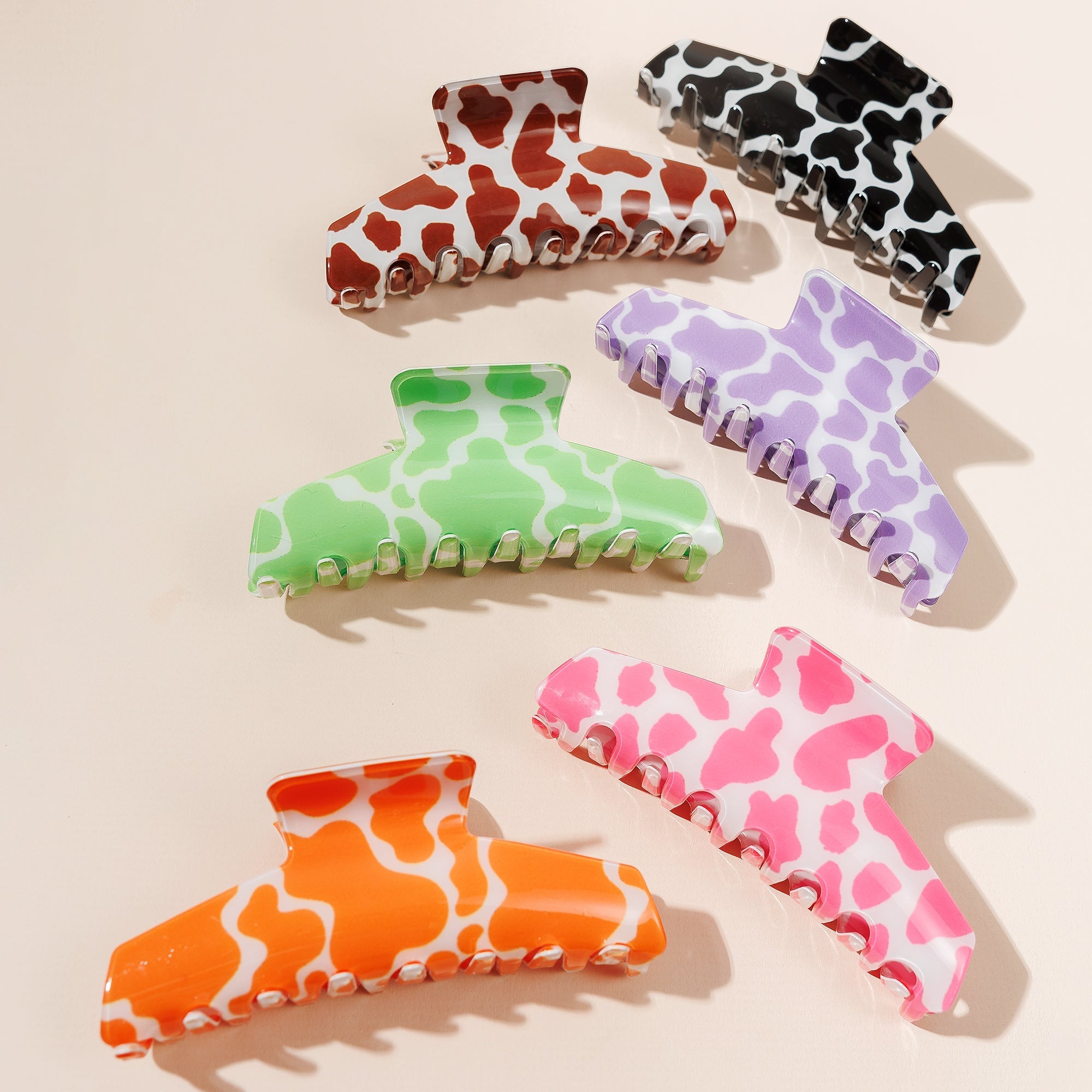 Cow Print Hair Claw