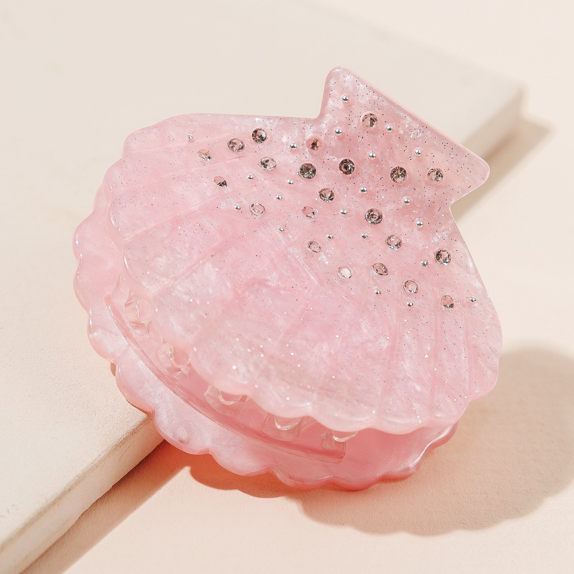 Sea Shell Rhinestone Hair Claw