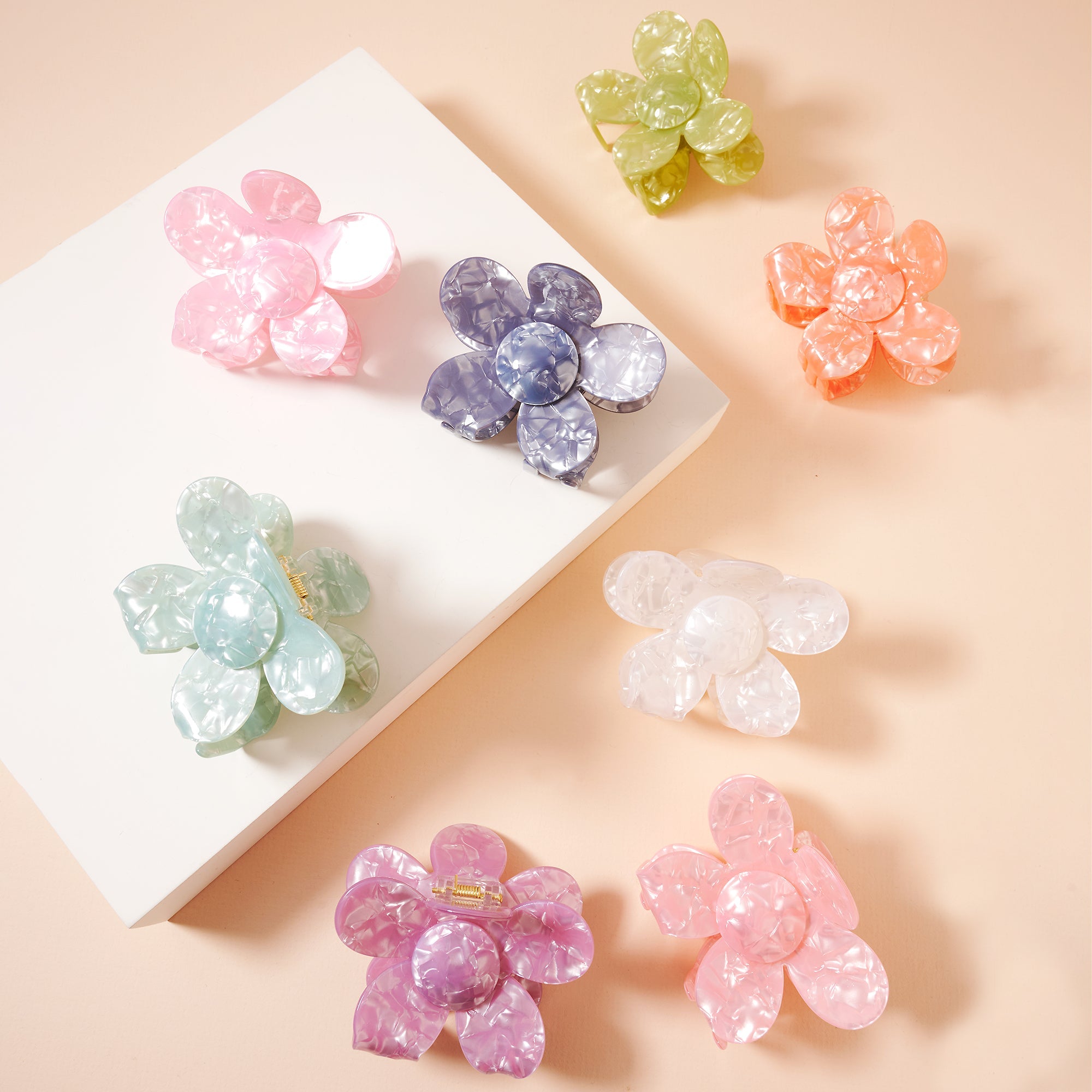 Chic Acetate Flower Hair Claw