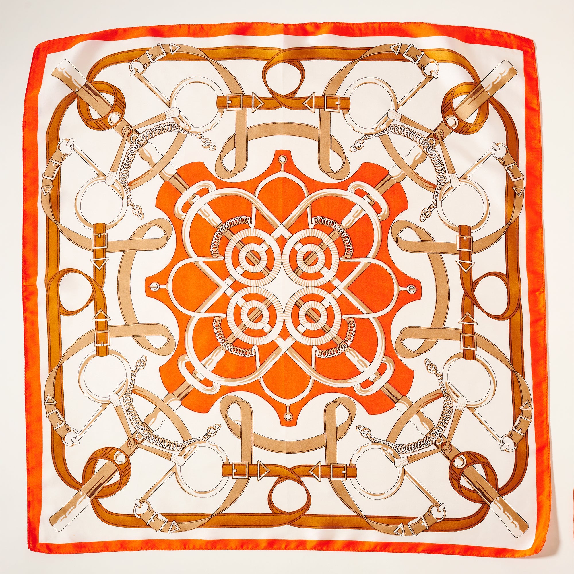 Modern Abstract Buckle Print Square Scarf