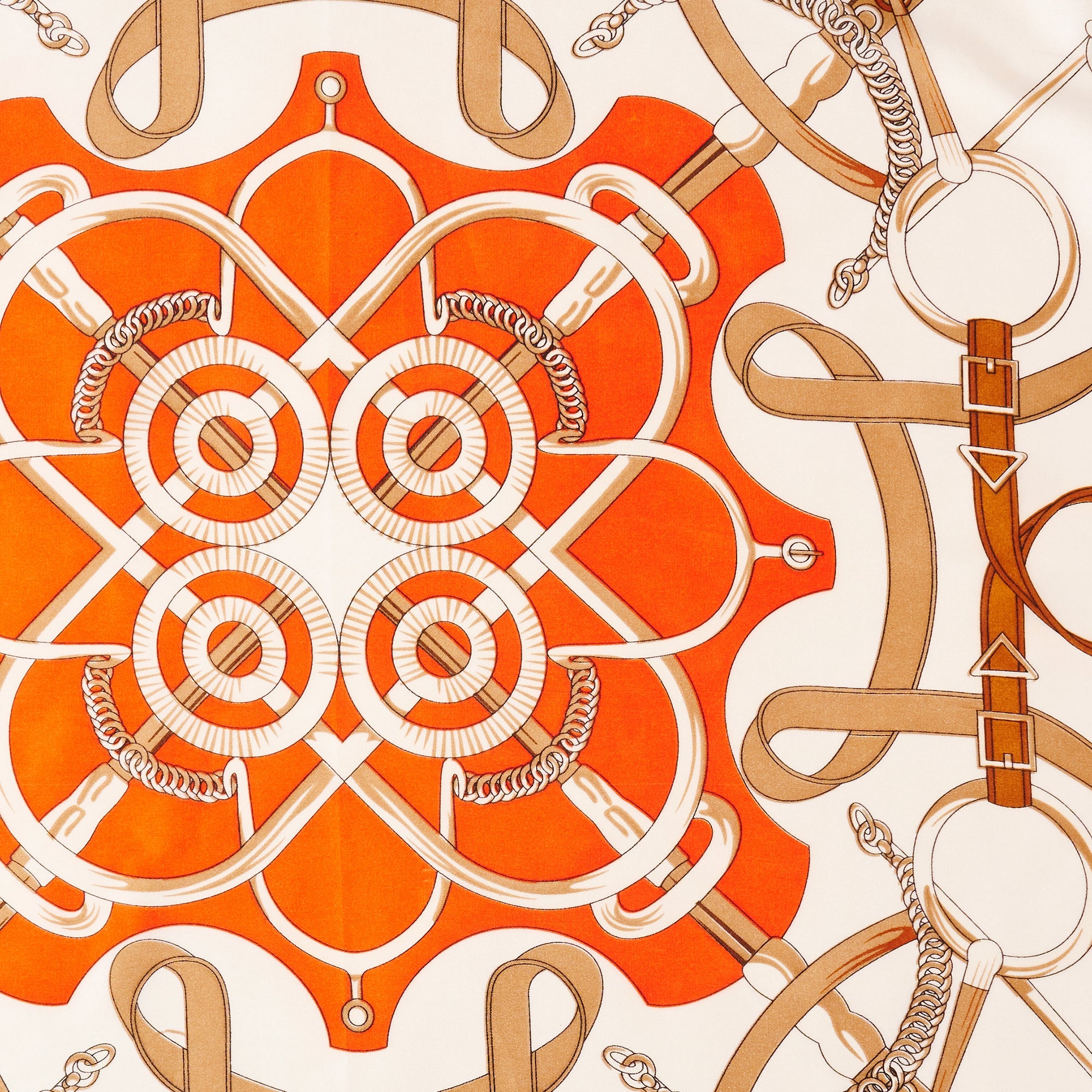Modern Abstract Buckle Print Square Scarf