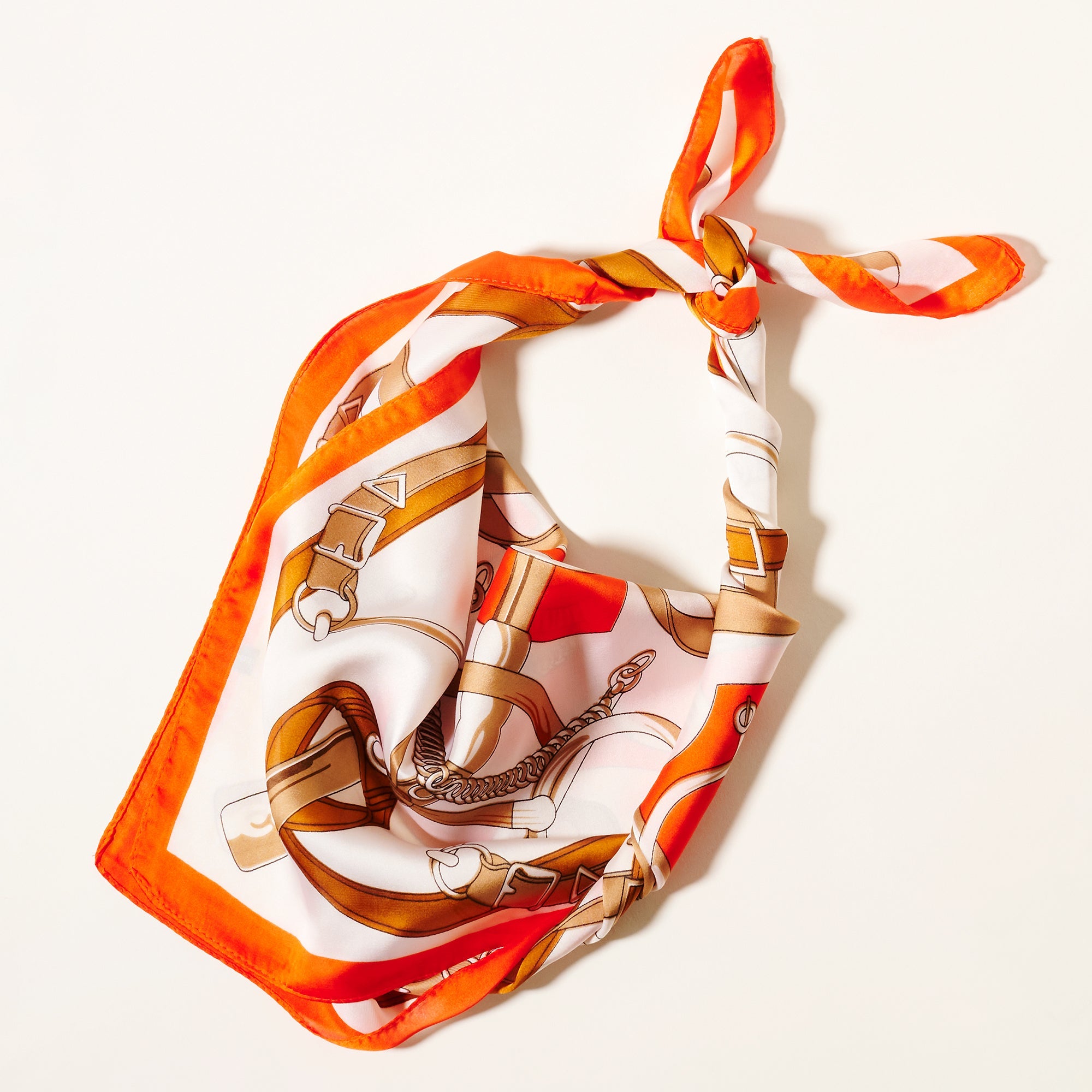 Abstract Buckle Print Square Scarf