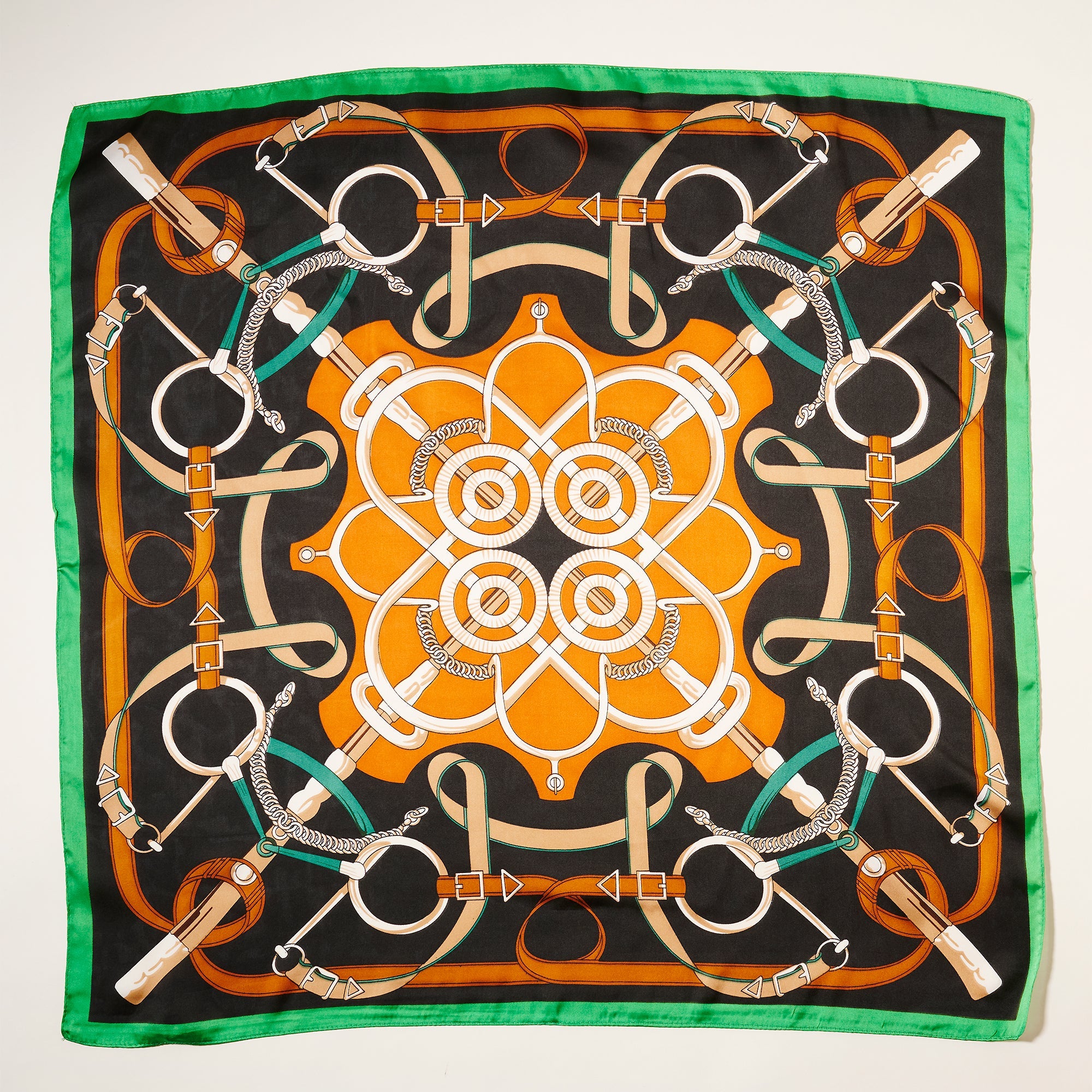 Modern Abstract Buckle Print Square Scarf