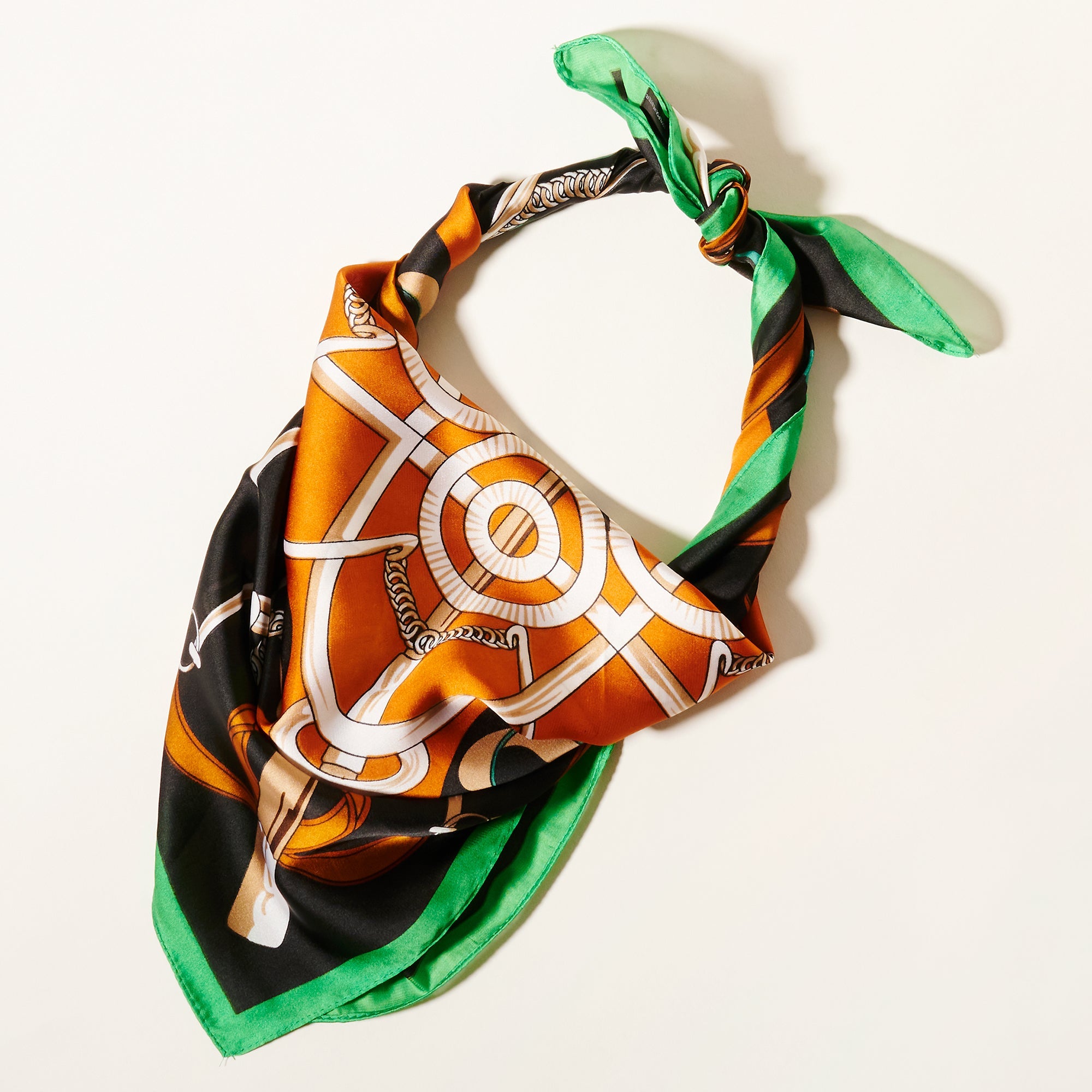 Modern Abstract Buckle Print Square Scarf