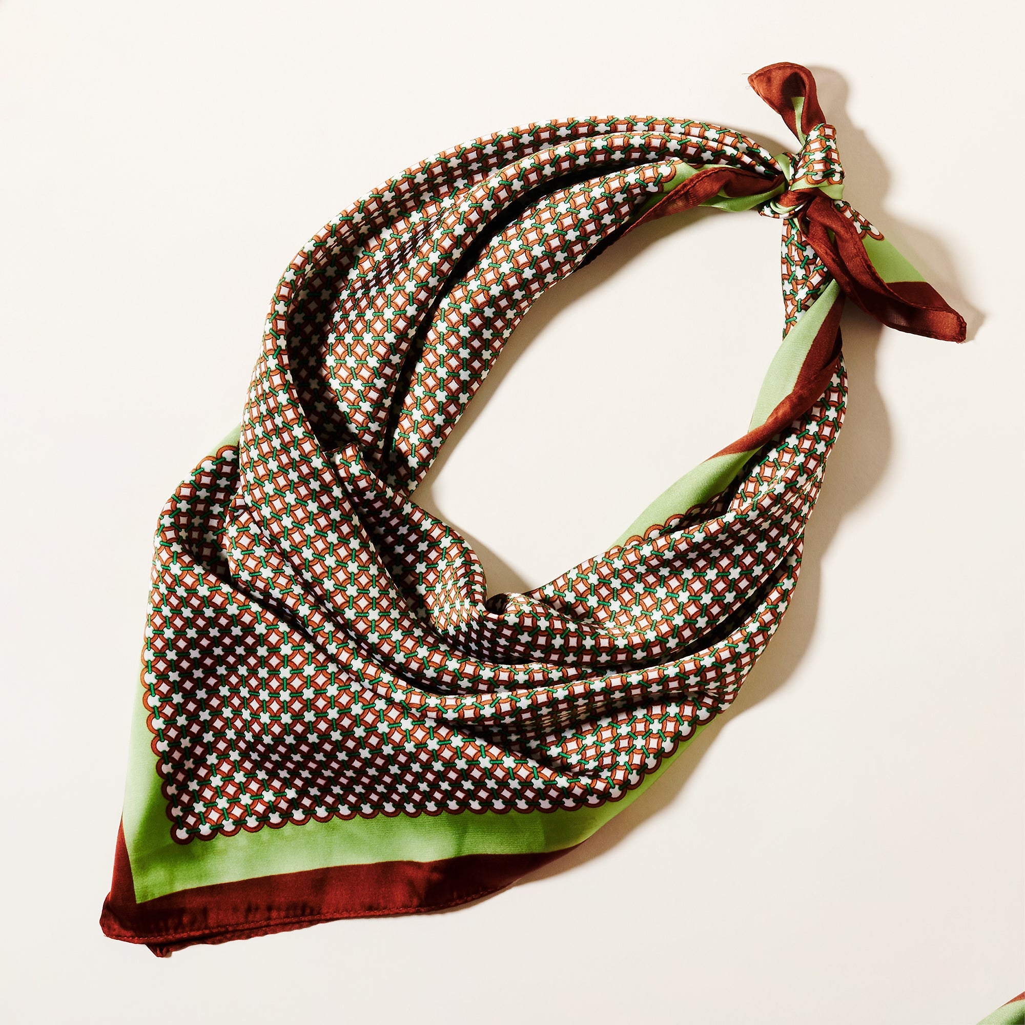 Chic Dot Print Square Scarf