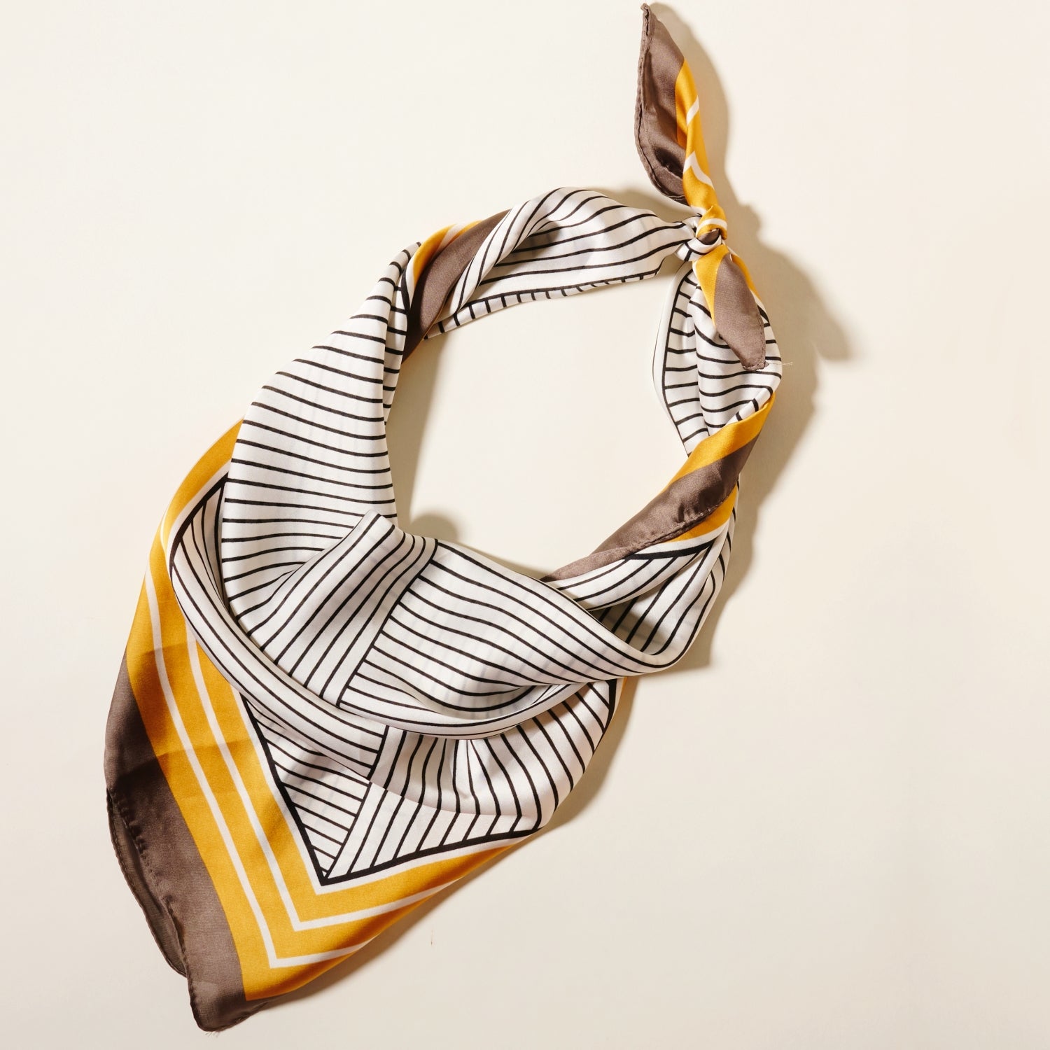 Geometric Print Square Scarf