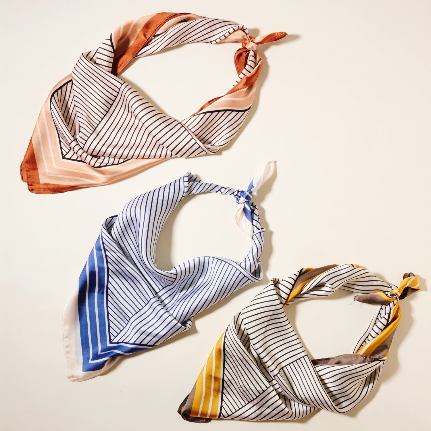 Modern Geometric Print Square Scarf