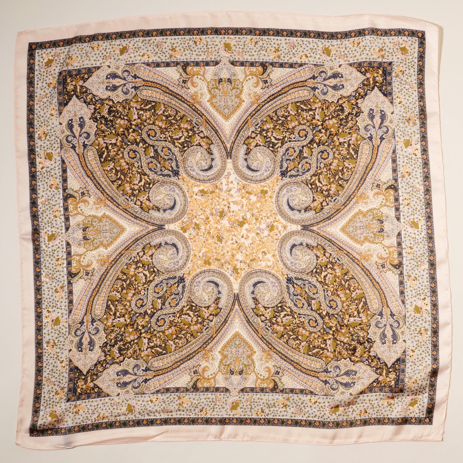 Paisley Print Square Scarf