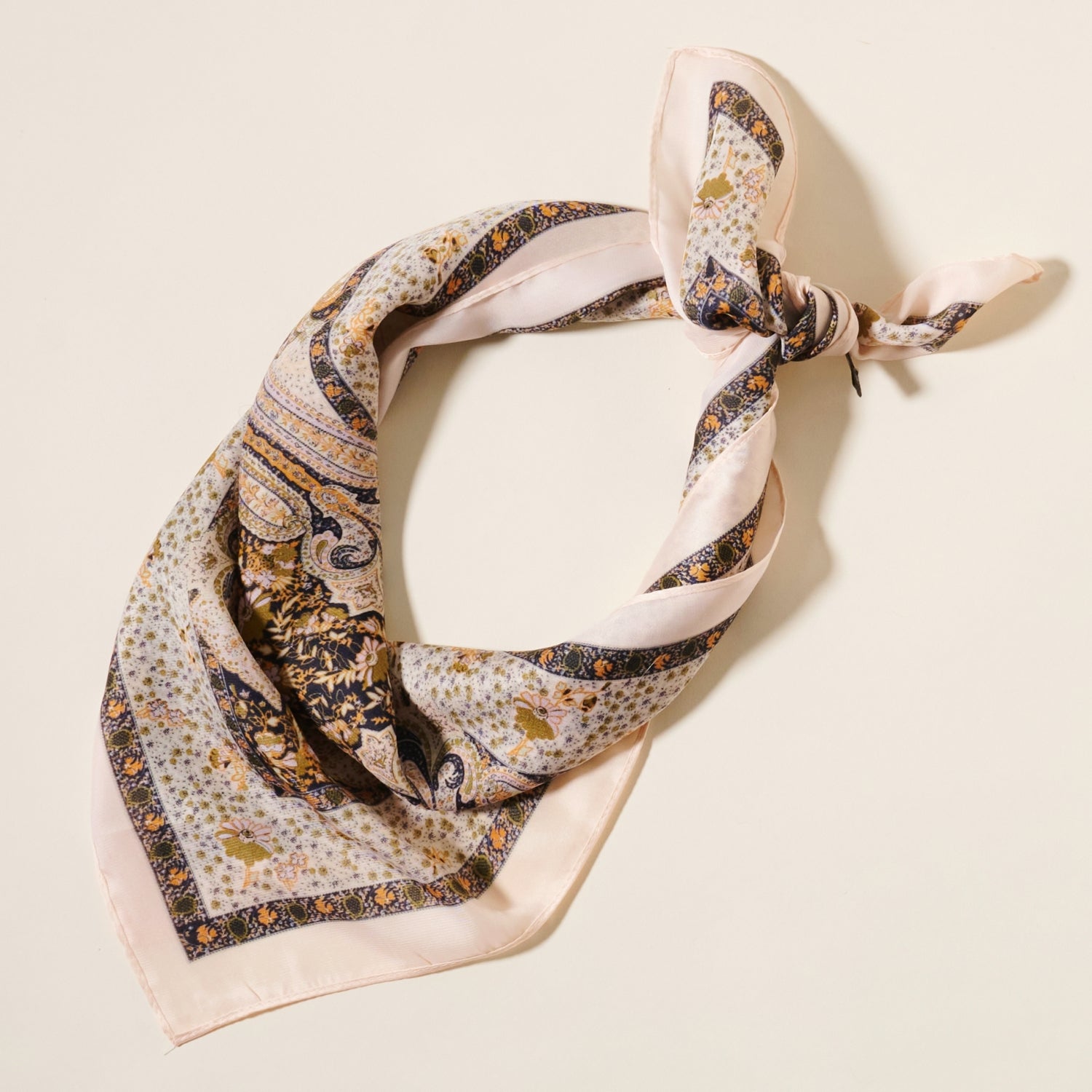 Paisley Print Square Scarf