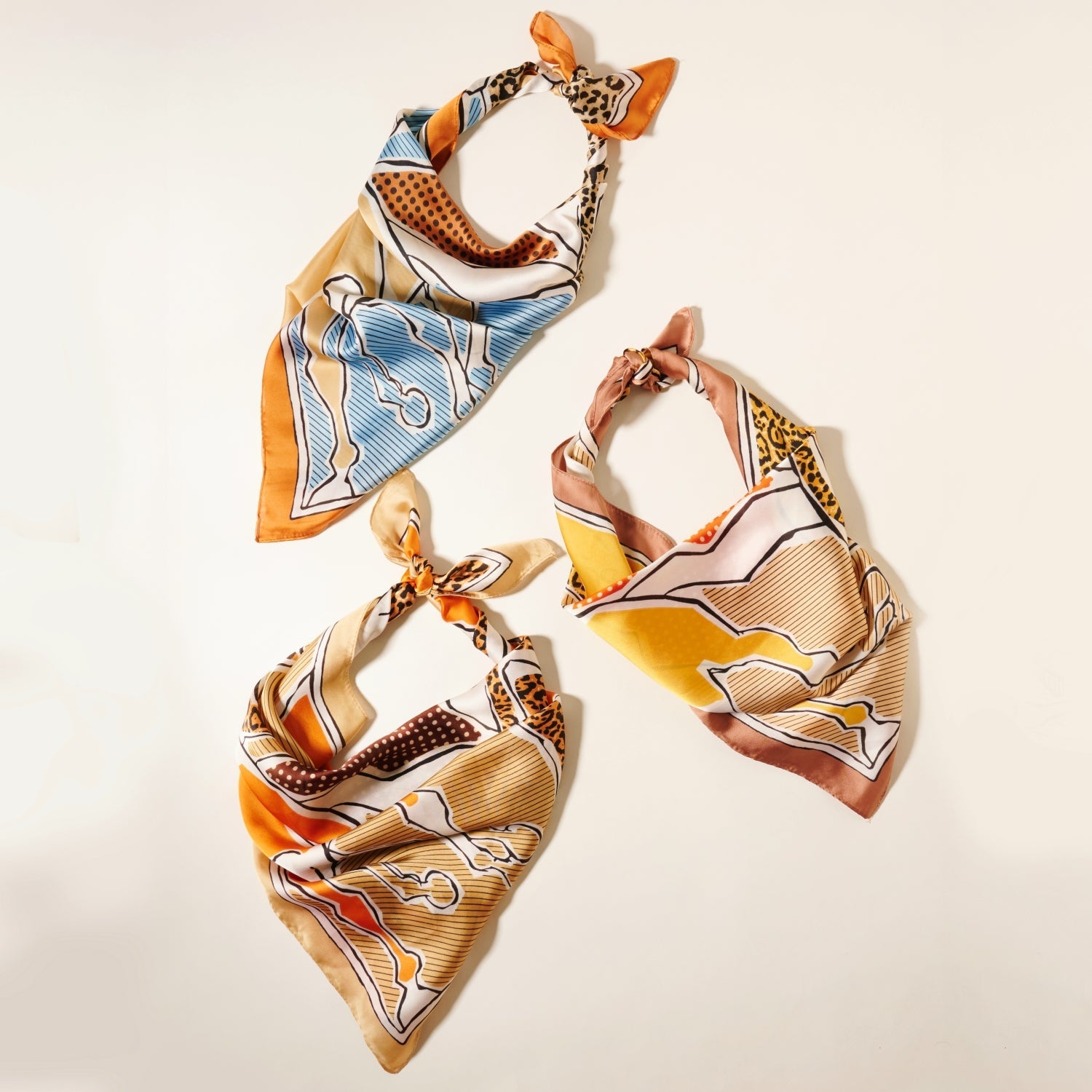 Chic Leopard Horse Print Square Scarf