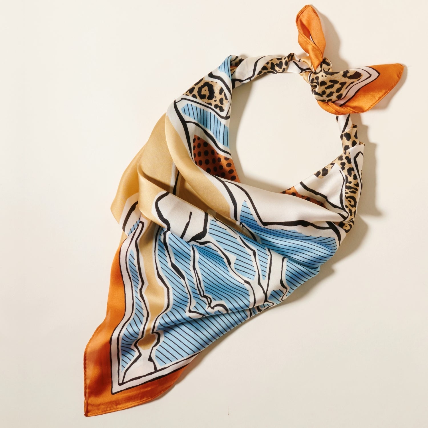 Leopard Horse Print Square Scarf