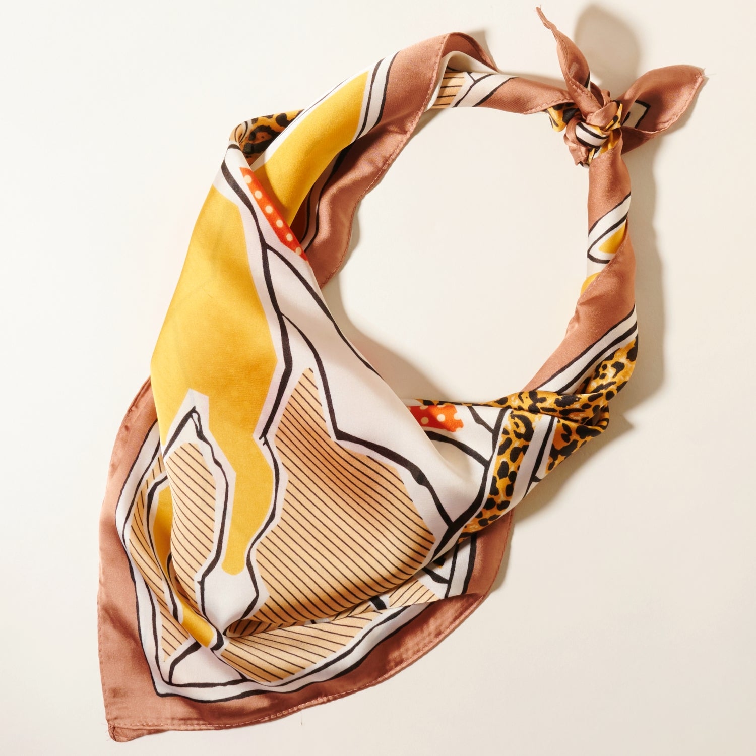 Chic Leopard Horse Print Square Scarf