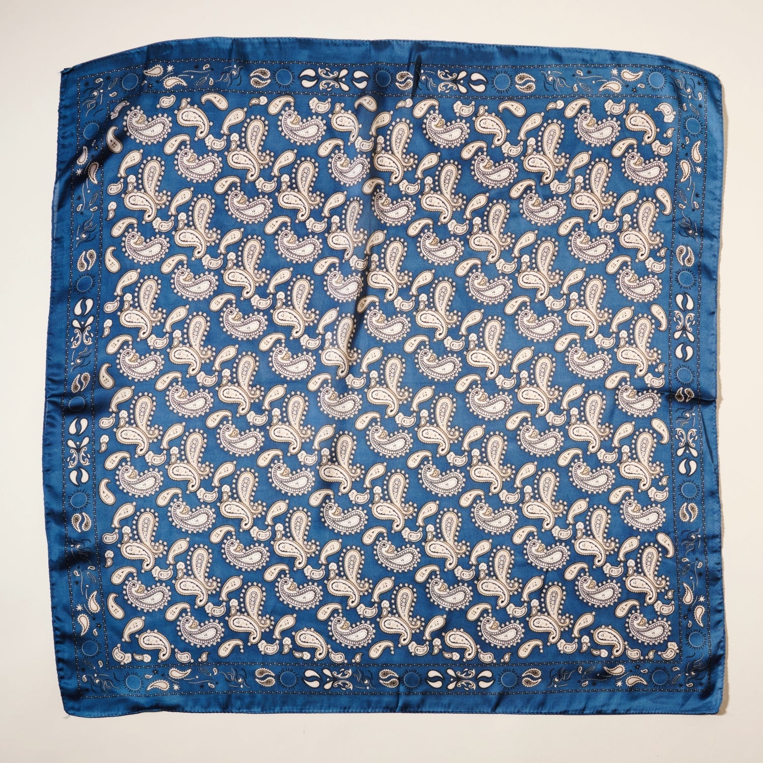 Classic Paisley Print Square Scarf