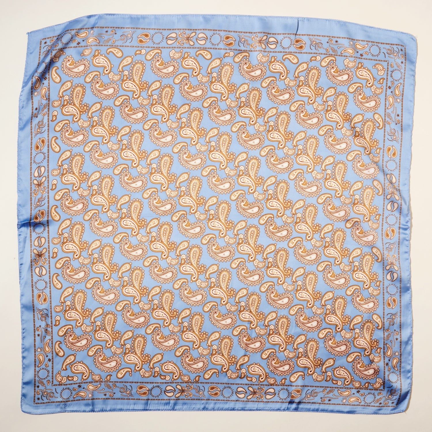 Classic Paisley Print Square Scarf