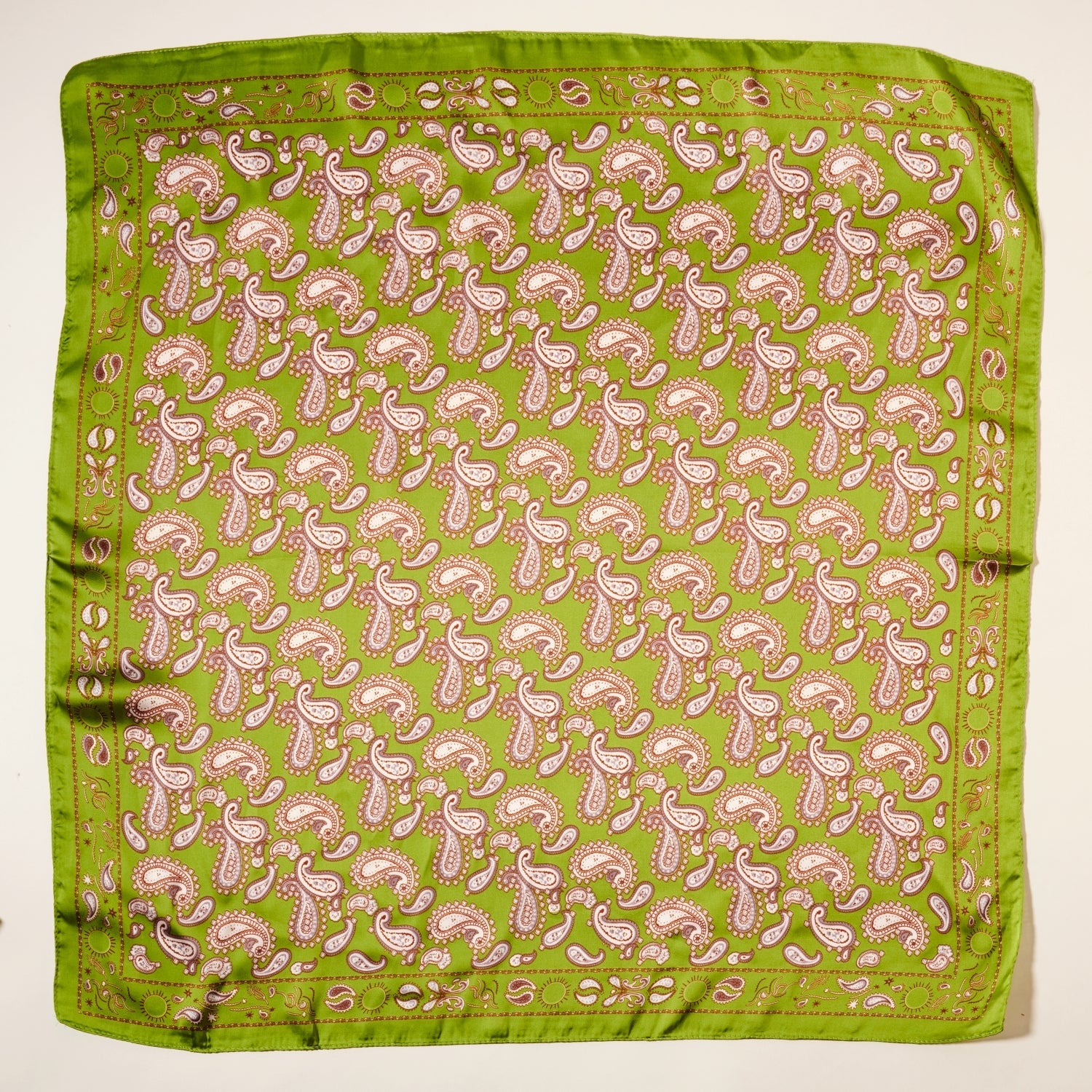 Classic Paisley Print Square Scarf