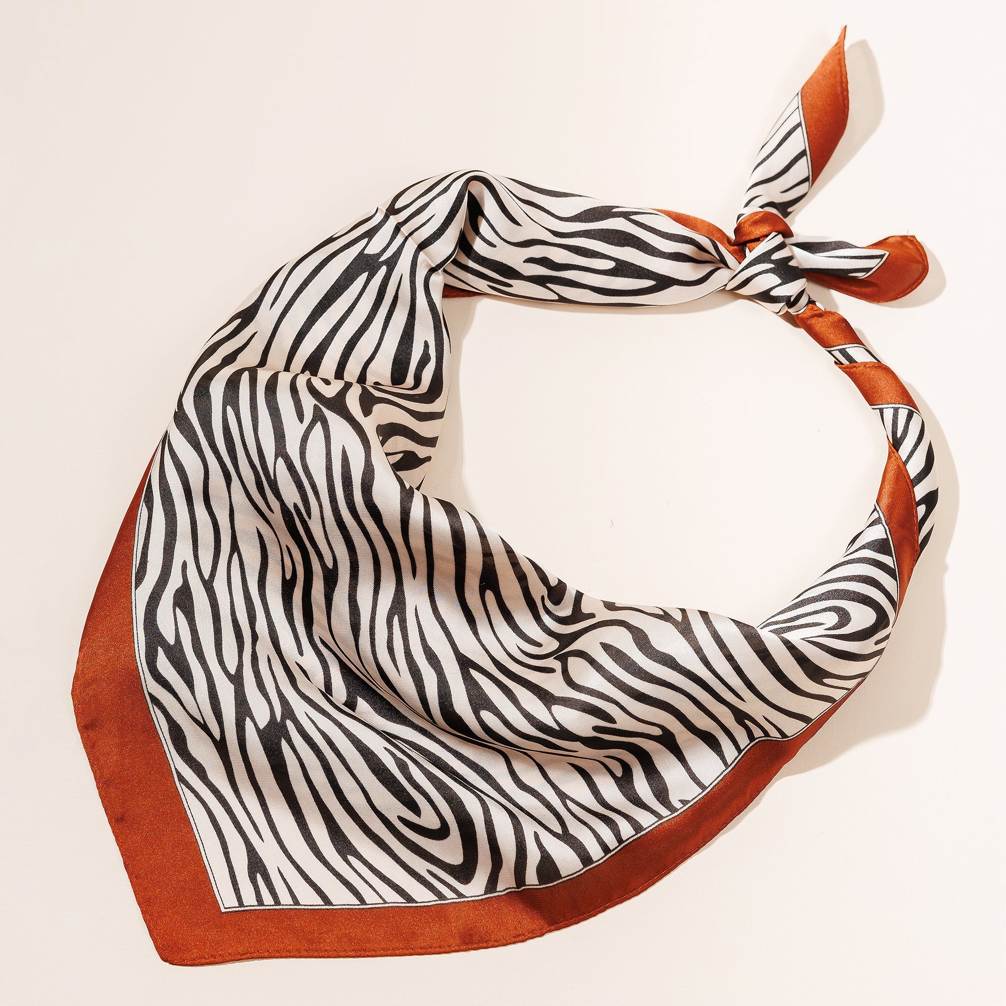 Zebra Print Square Scarf