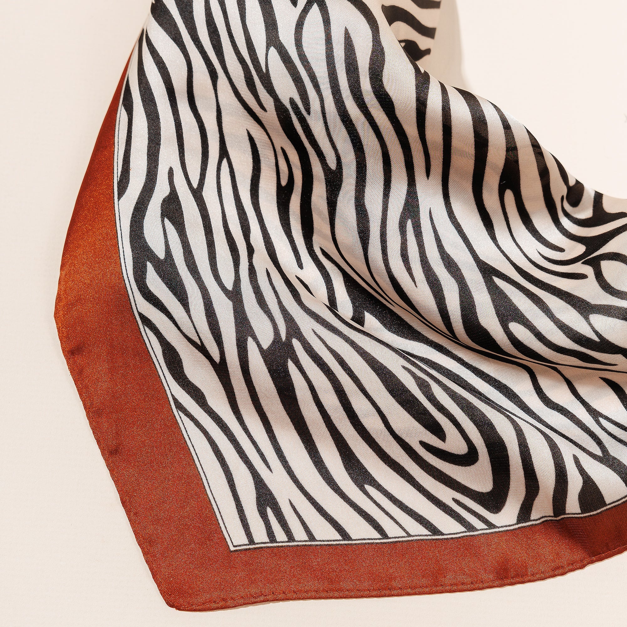 Zebra Print Square Scarf