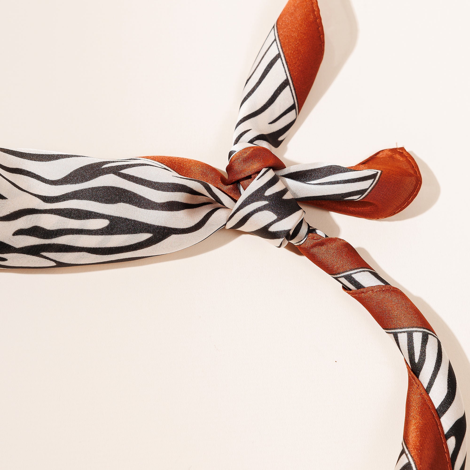 Zebra Print Square Scarf