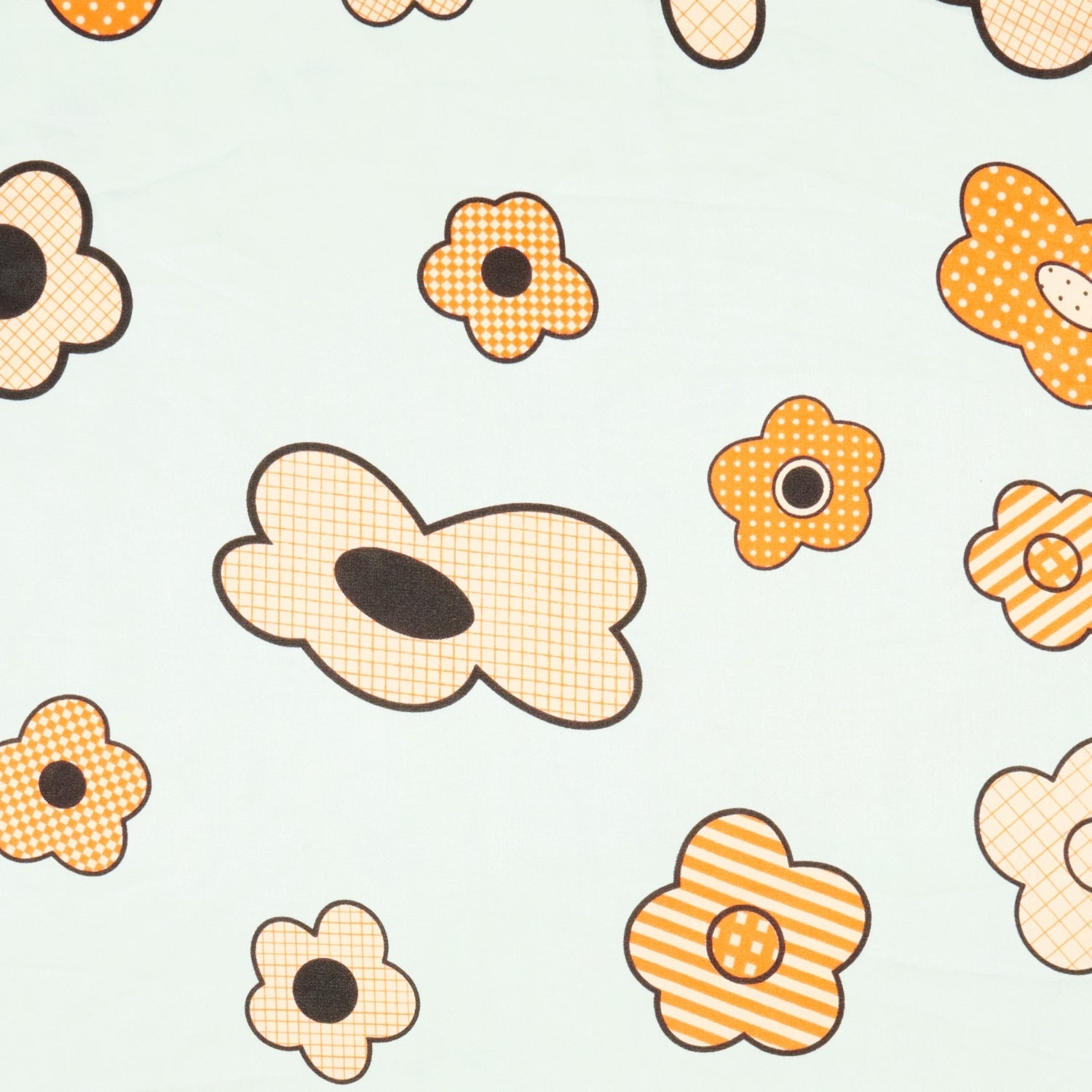 Elegant Flower Pattern Square Scarf