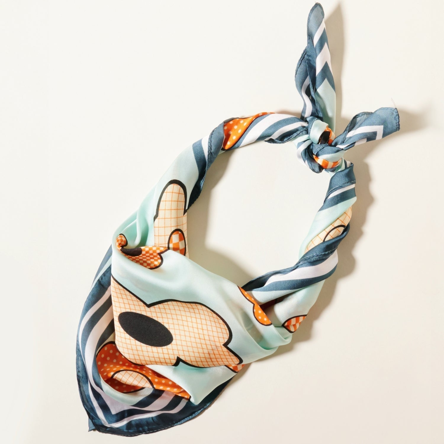 Flower Pattern Square Scarf