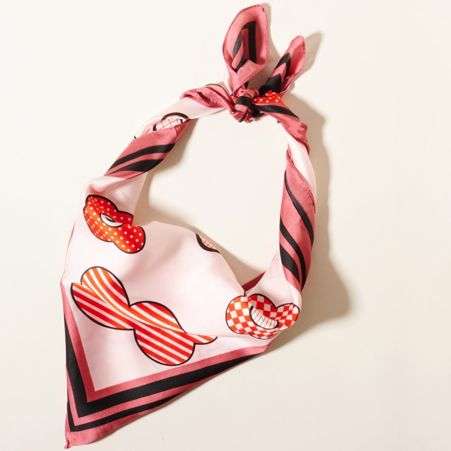 Elegant Flower Pattern Square Scarf