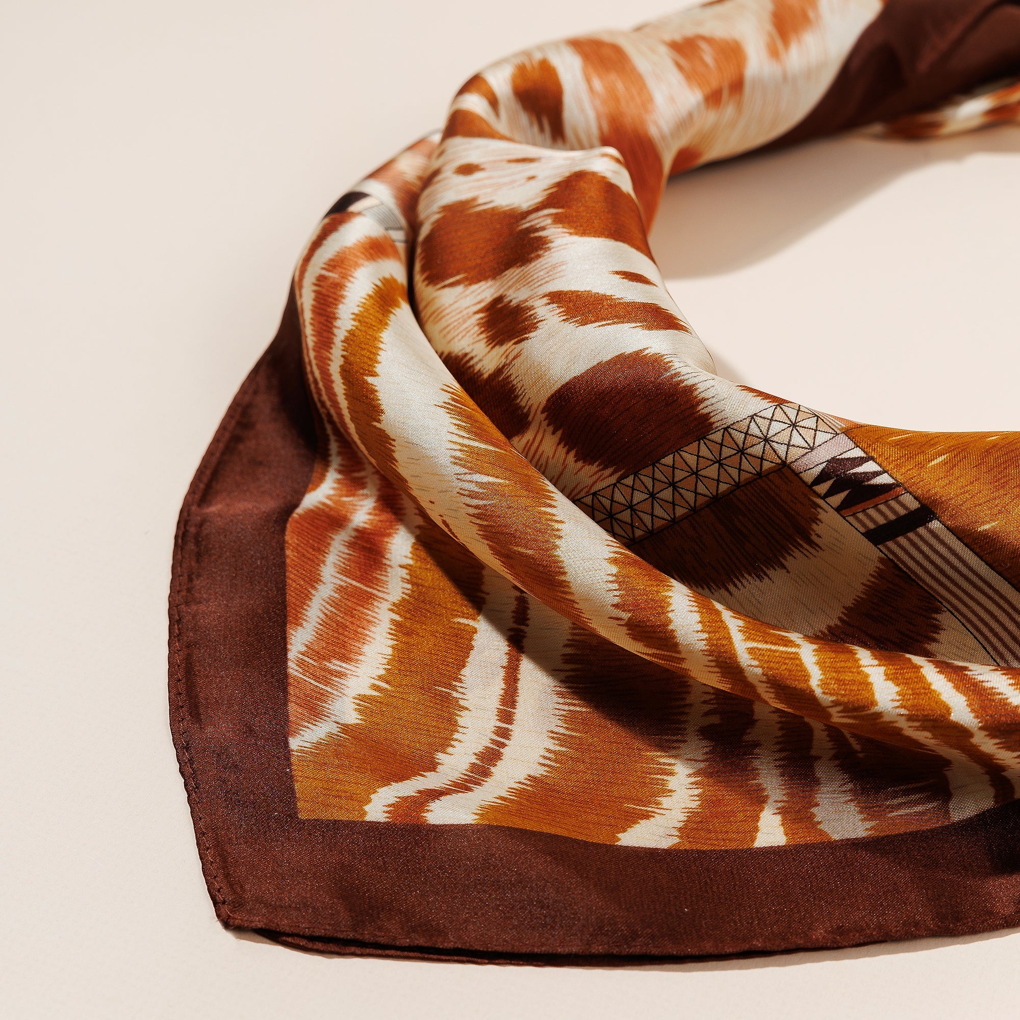 Multi Animal Print Square Scarf
