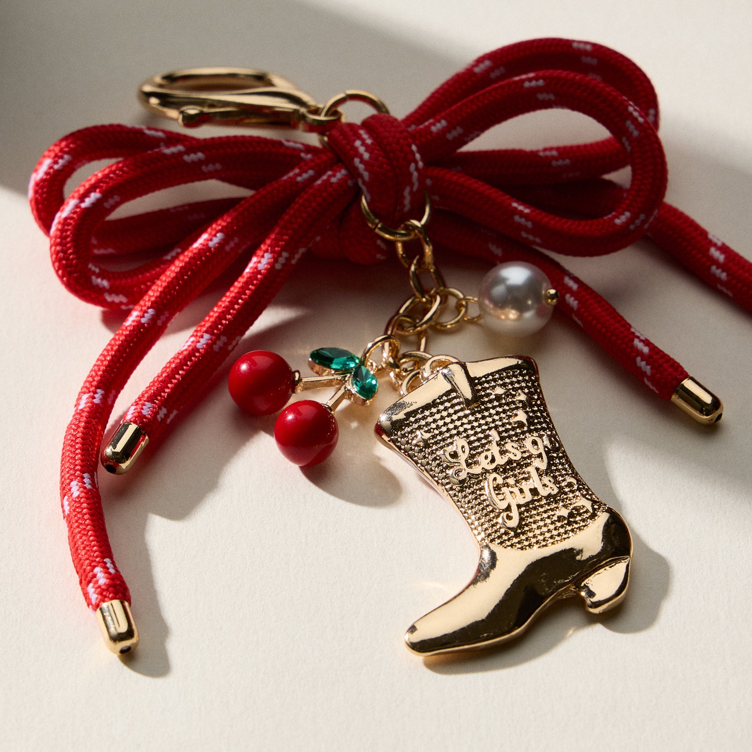 Pink Western Boots | Enamel Keychain