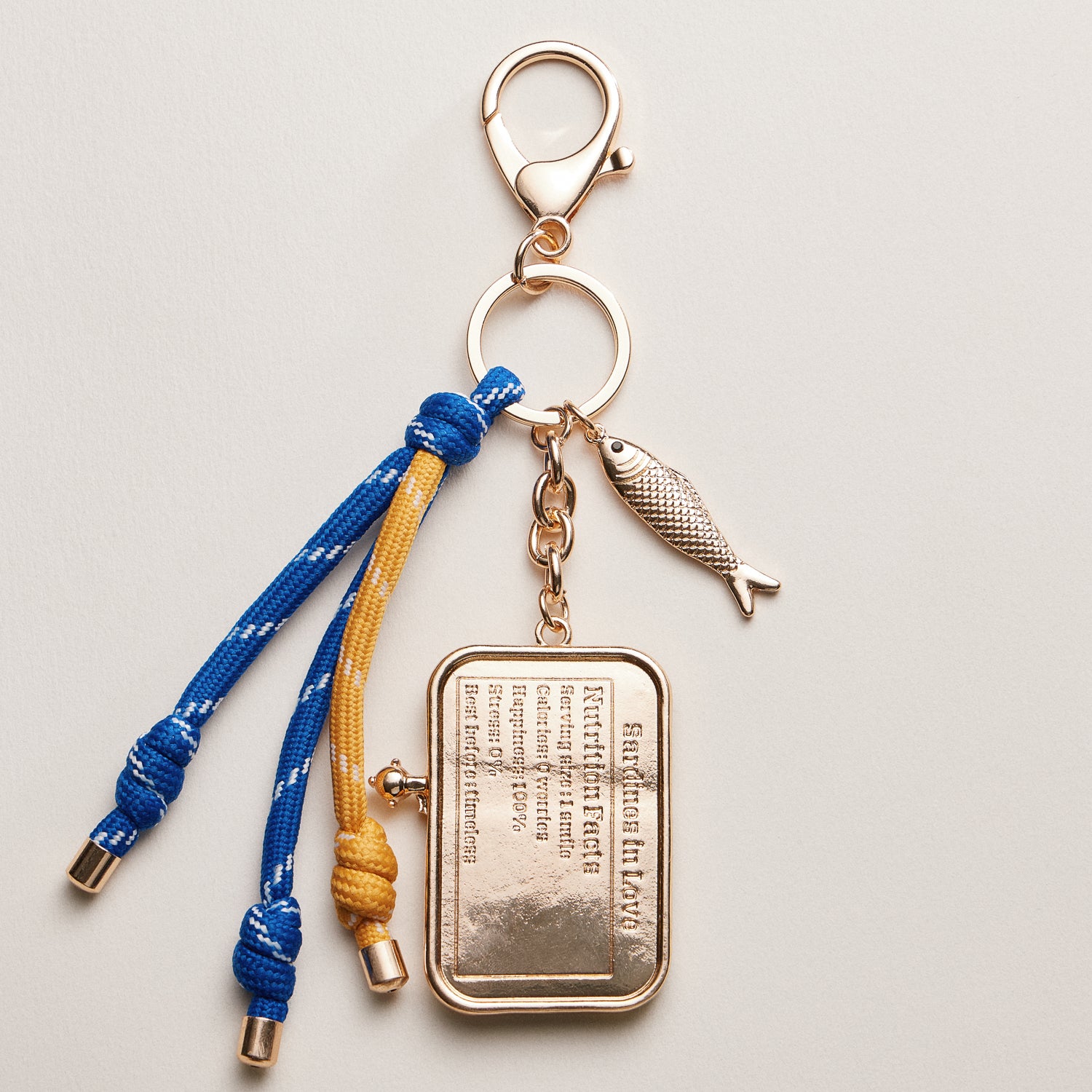 Sardine Tin Keychain | Tassel Charm