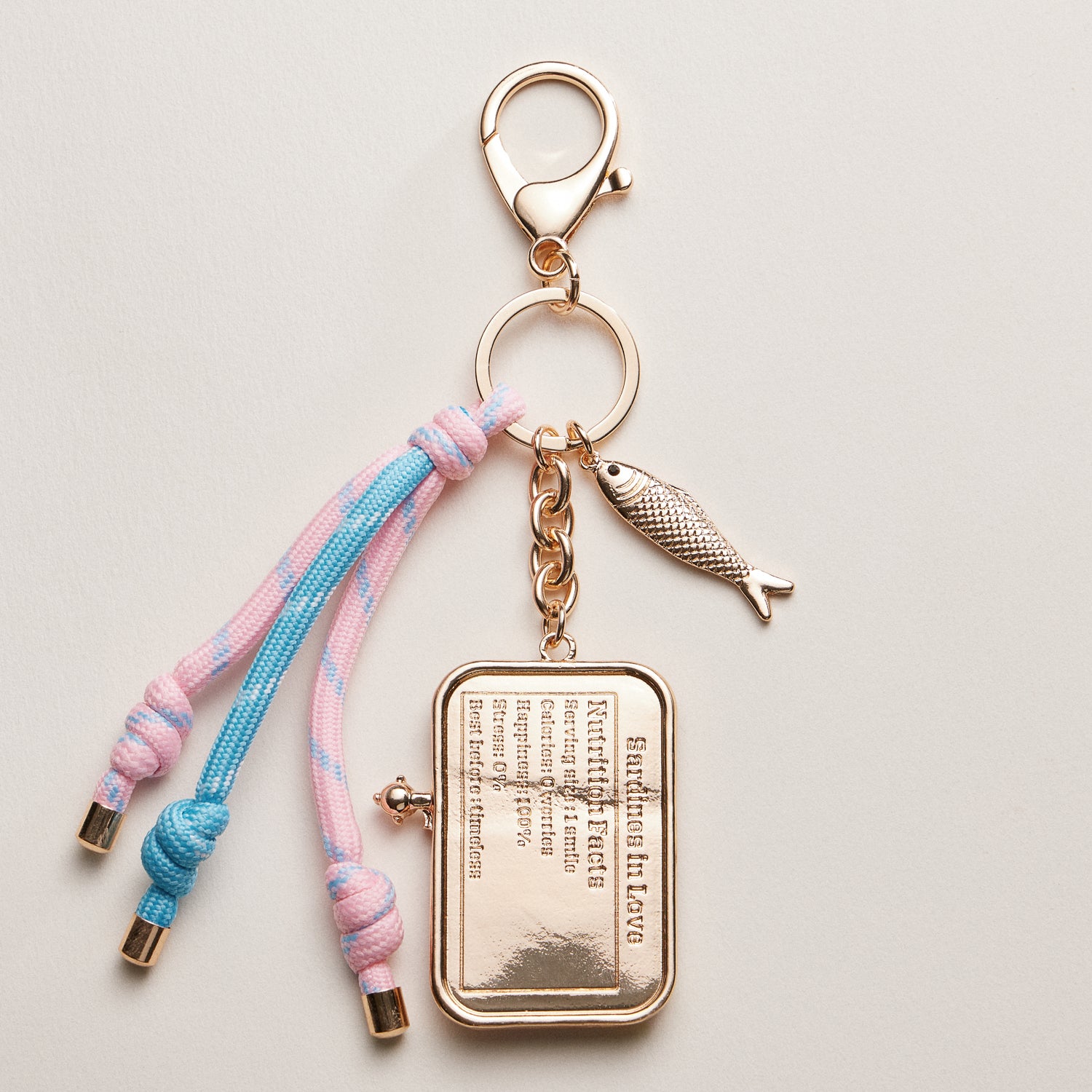 Sardine Tin Keychain | Tassel Charm