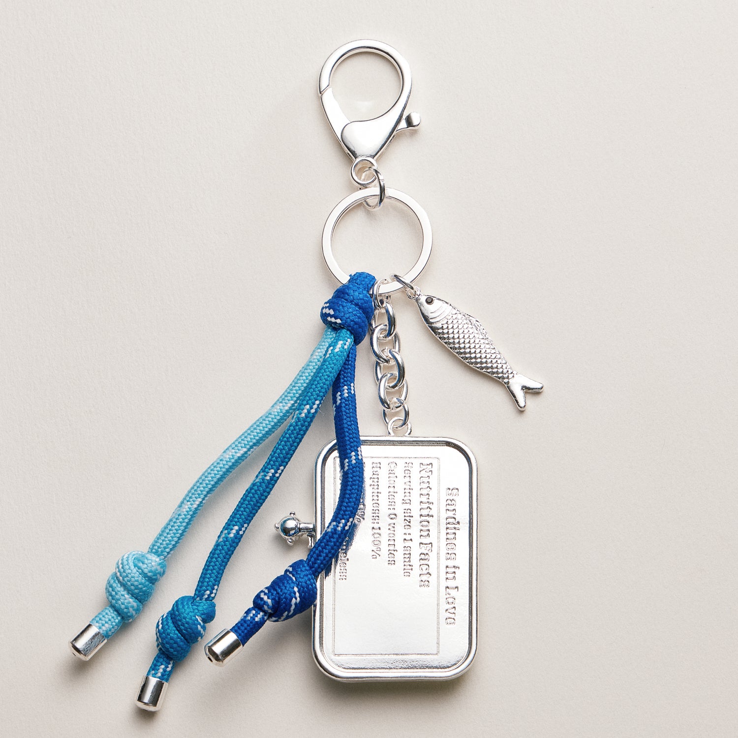 Sardine Tin Keychain | Tassel Charm
