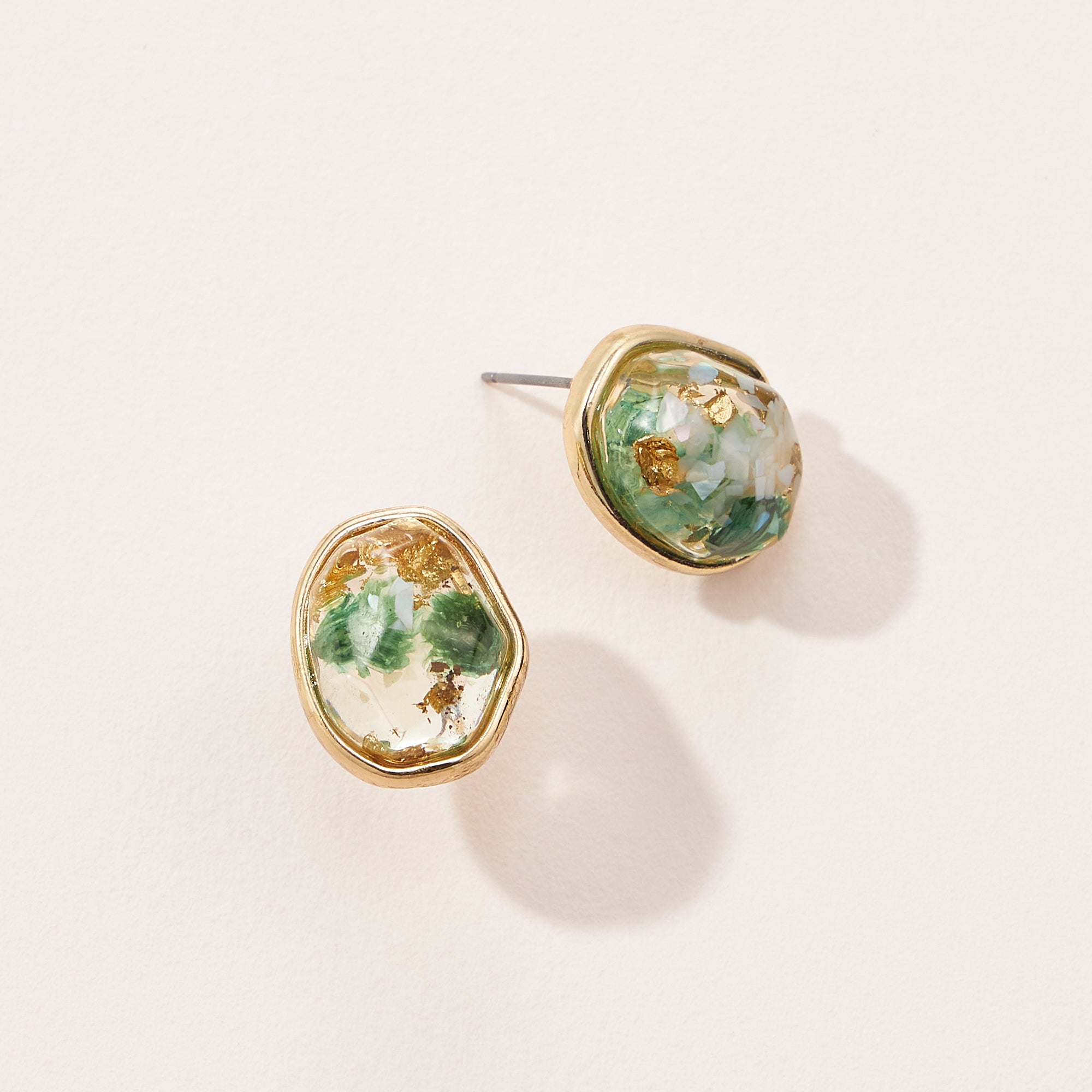 Pressed Flower Post Earrings