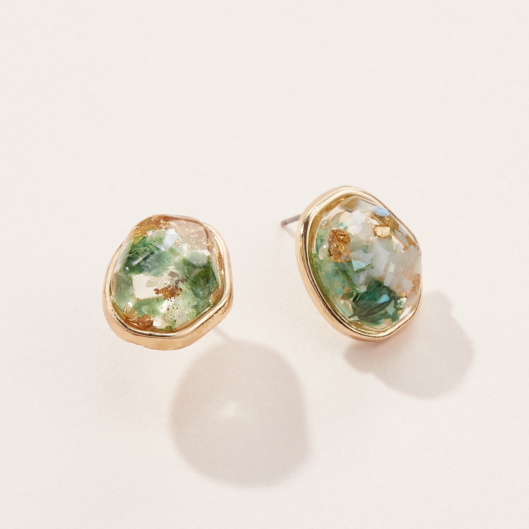 Pressed Flower Post Earrings