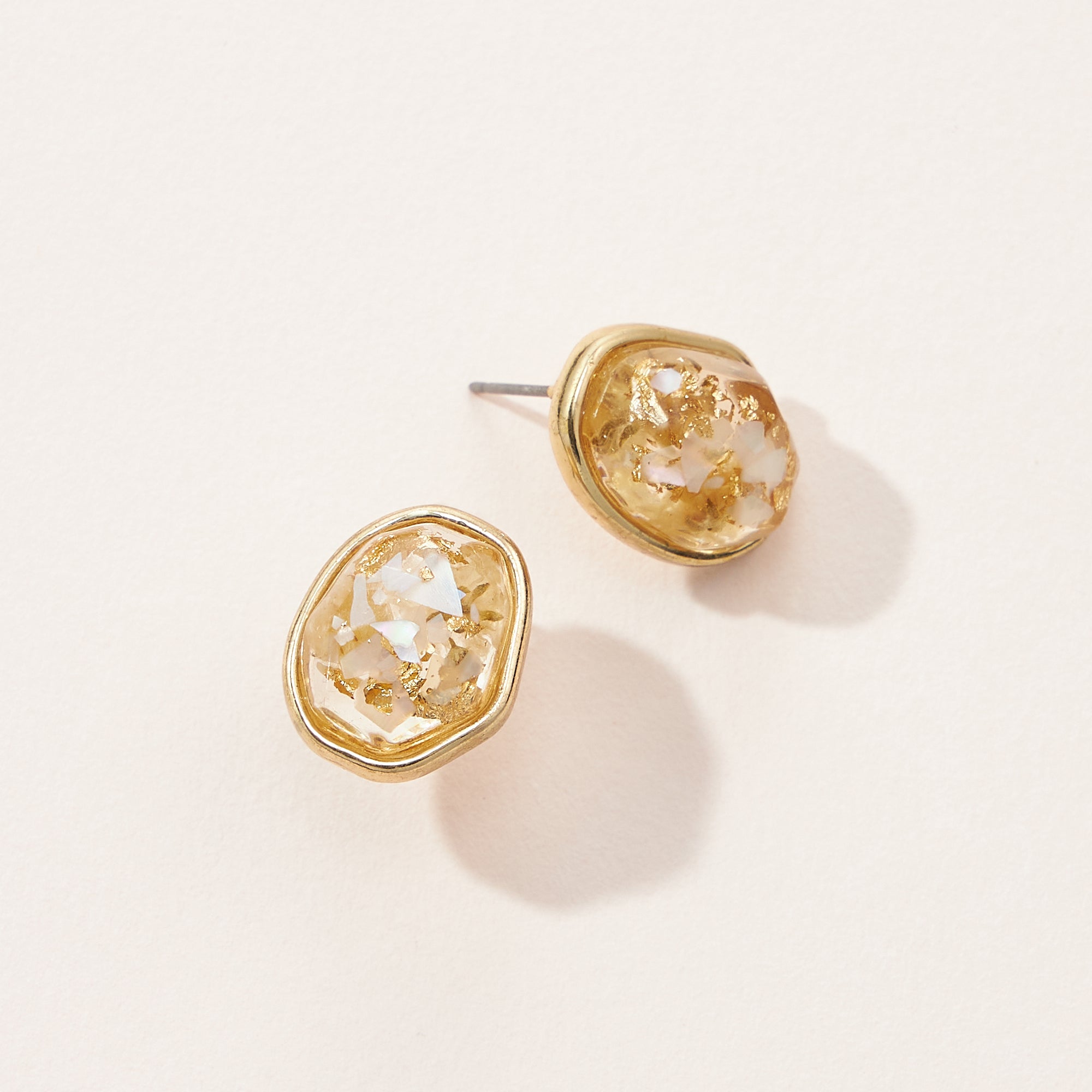 Pressed Flower Post Earrings