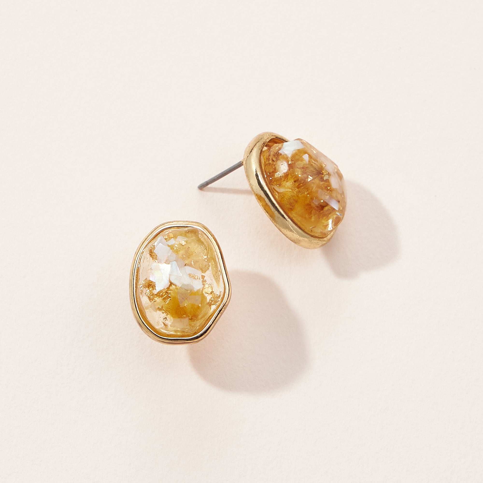 Pressed Flower Post Earrings