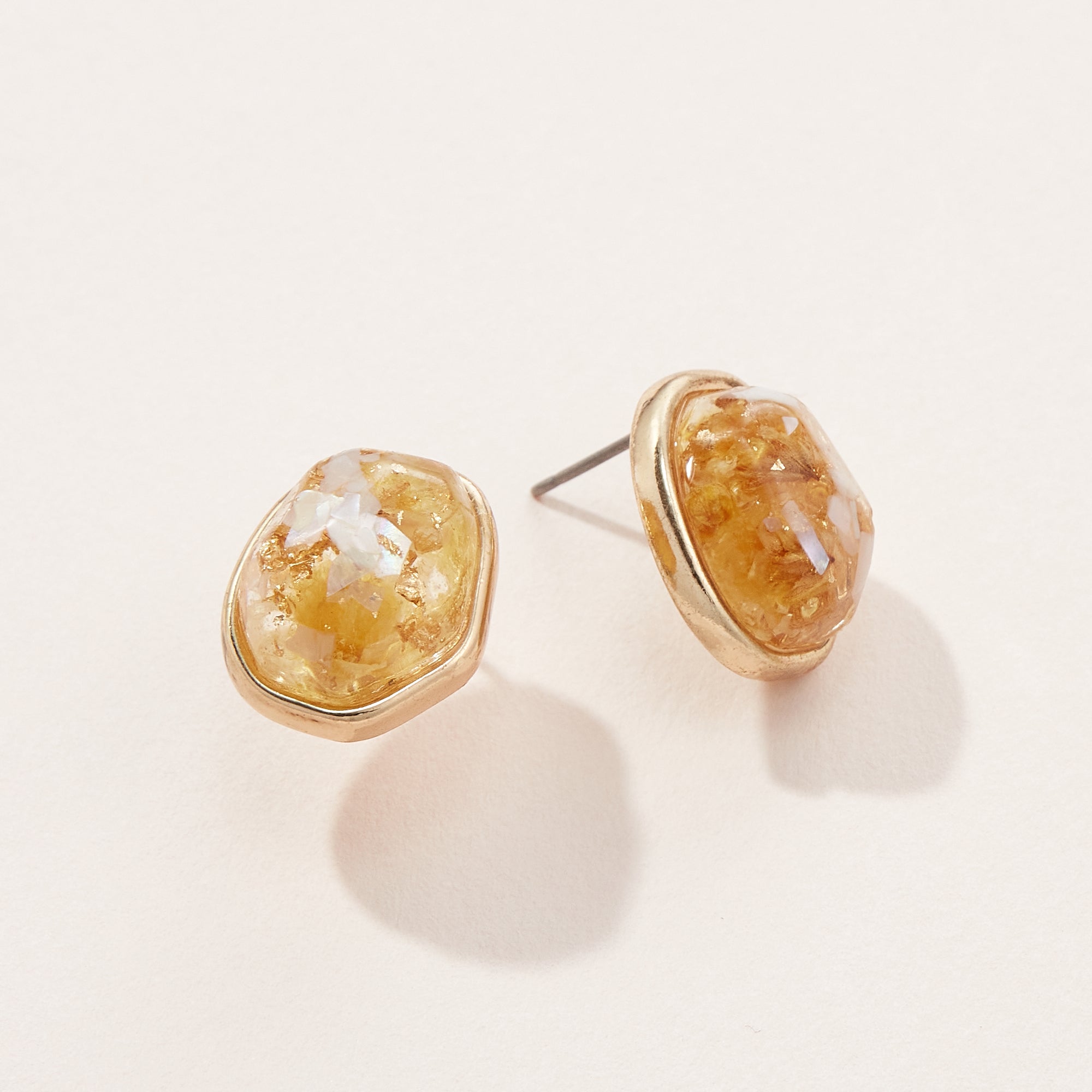 Pressed Flower Post Earrings