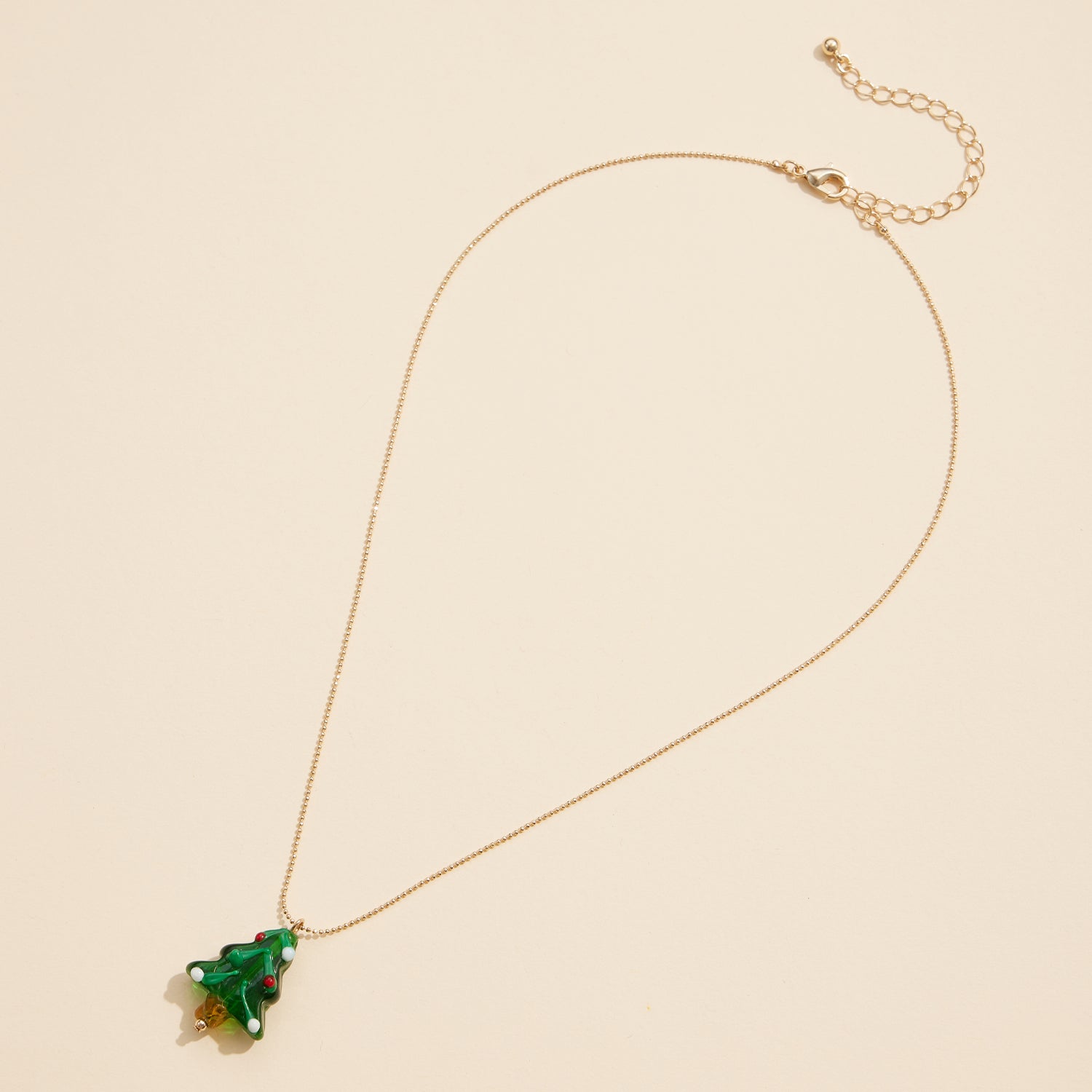 Luxe Murano Glass Holiday Tree Pendant