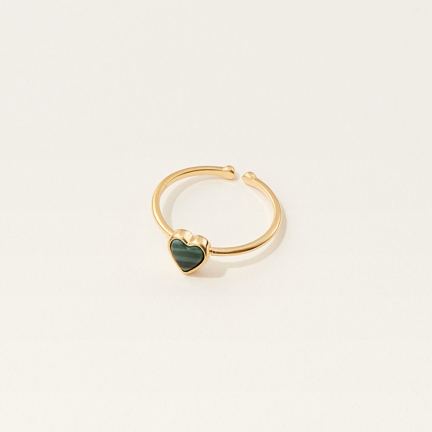 gold heart ring