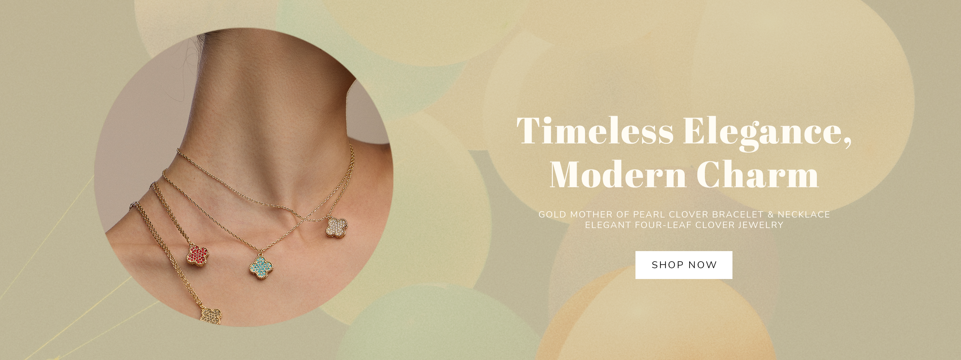 Elegant Four-Leaf Clover Jewelry