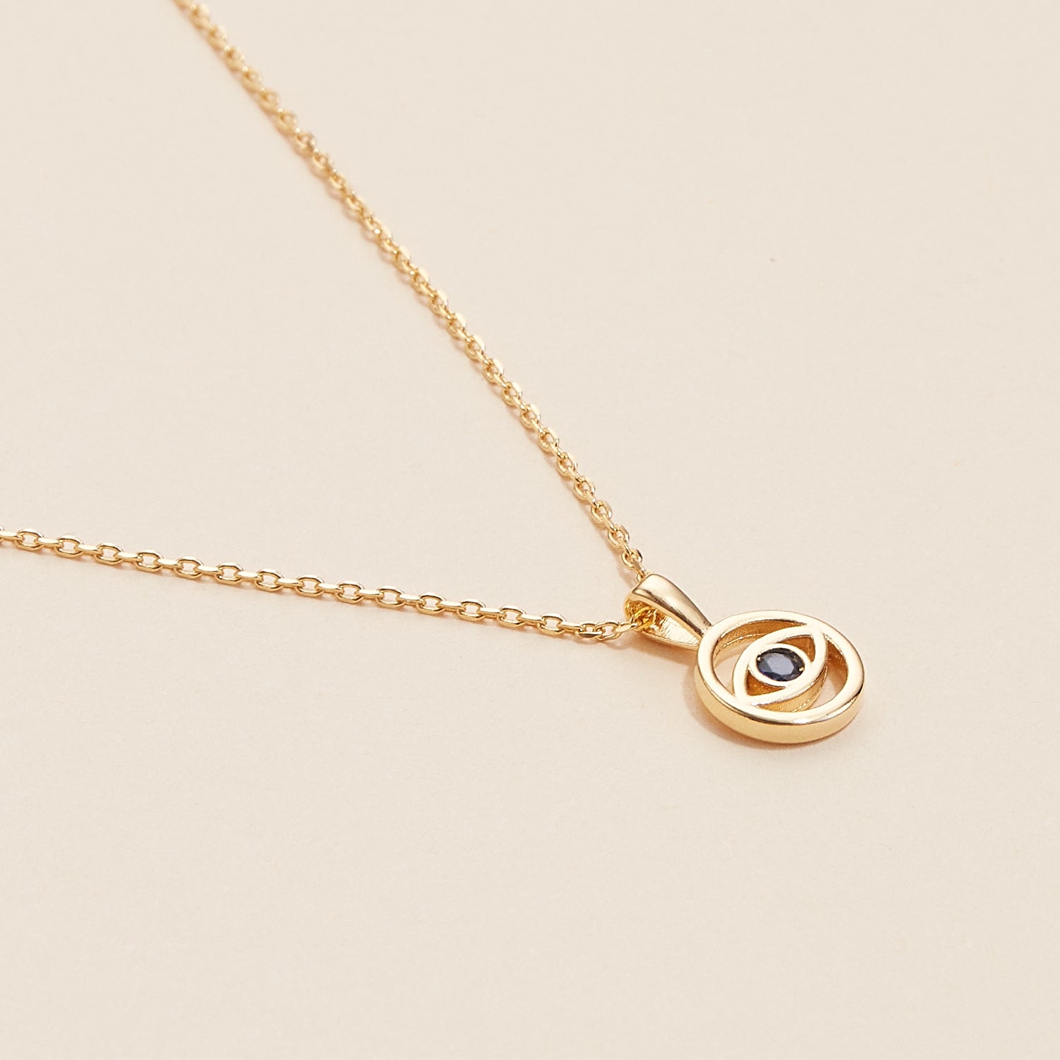 Protective Blue Evil Eye Pendant Necklace