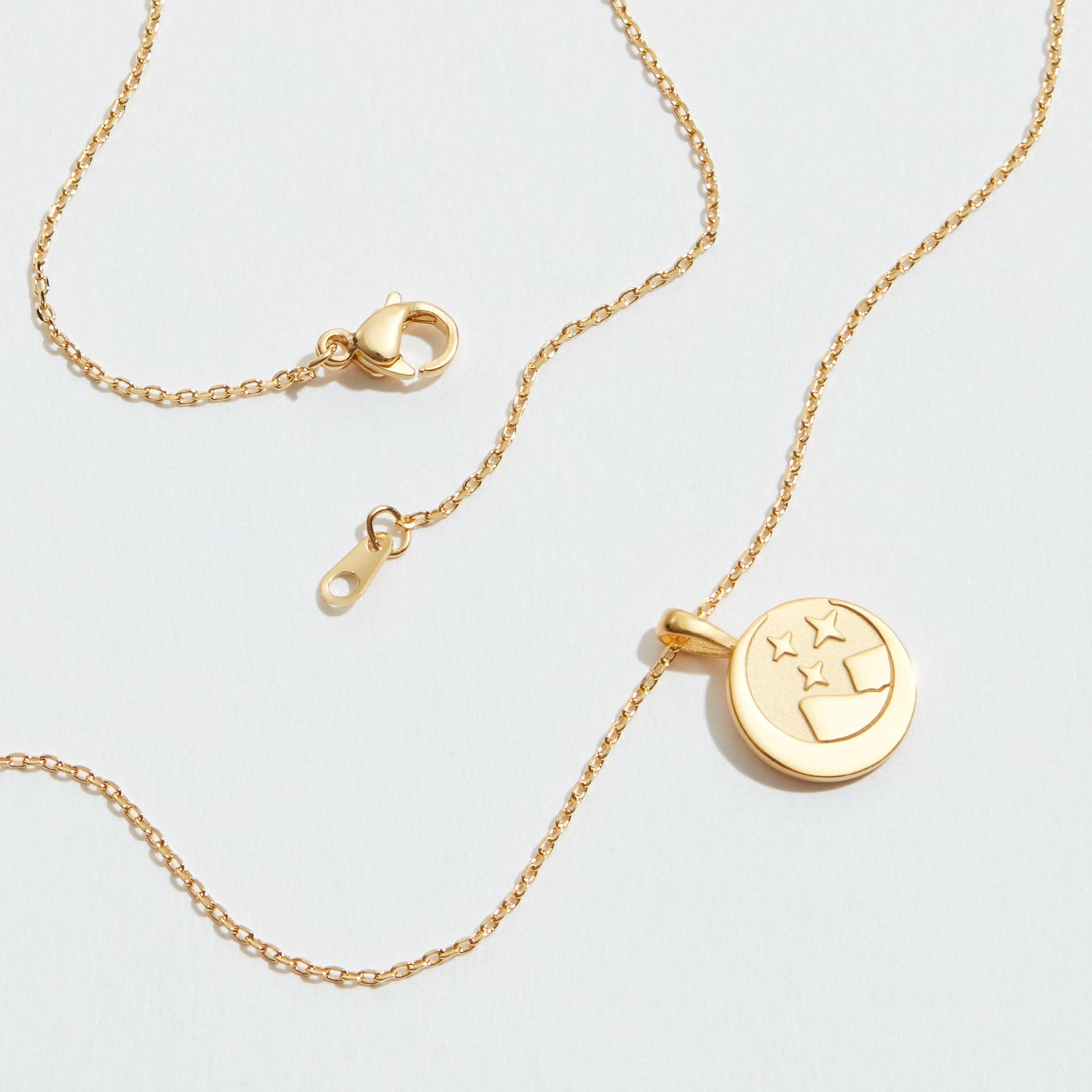 Gold Dipped Mountain Stars Pendant Necklace