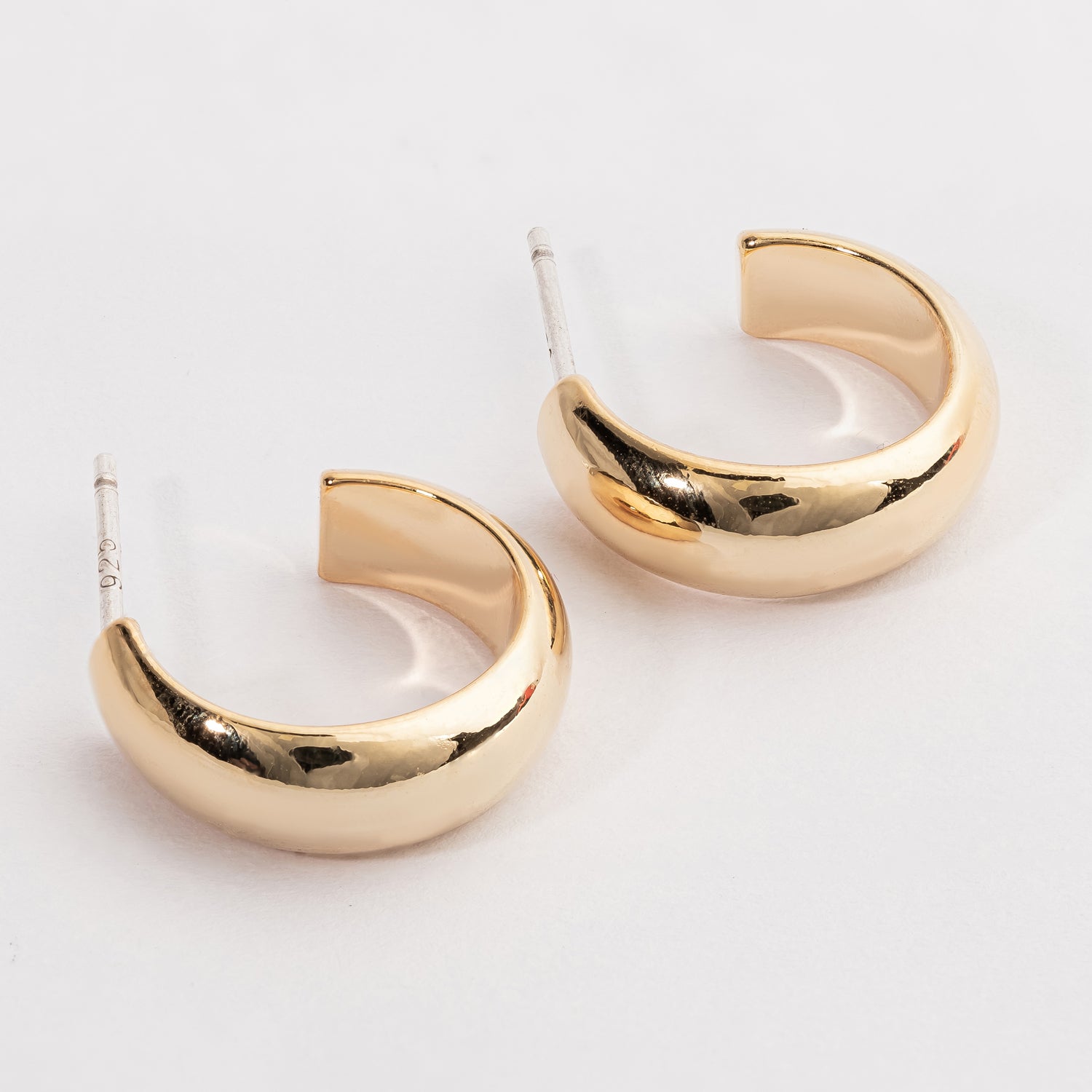 Gold Thick Chunky Hoop Earrings