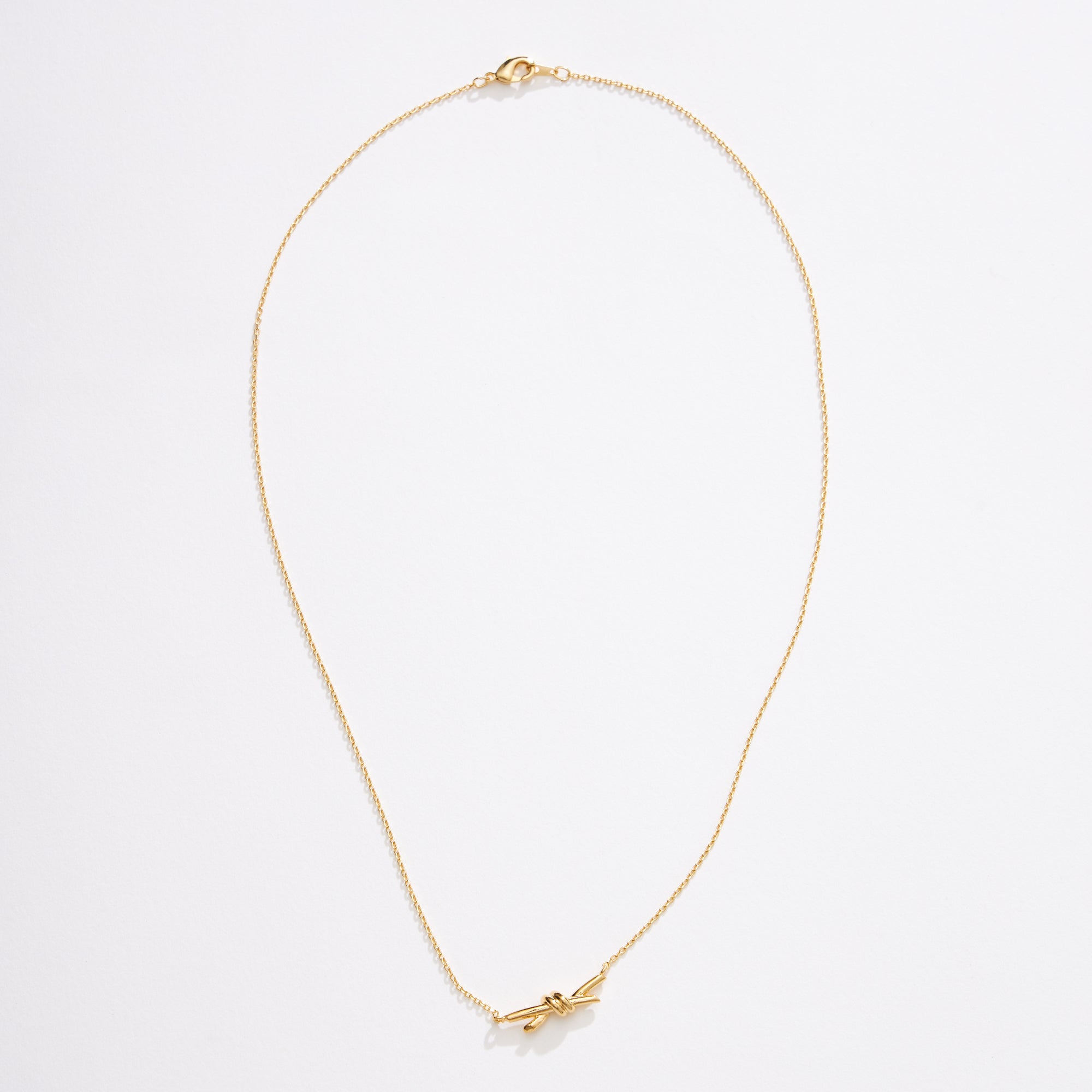 Gold Dipped Knot Pendant Necklace