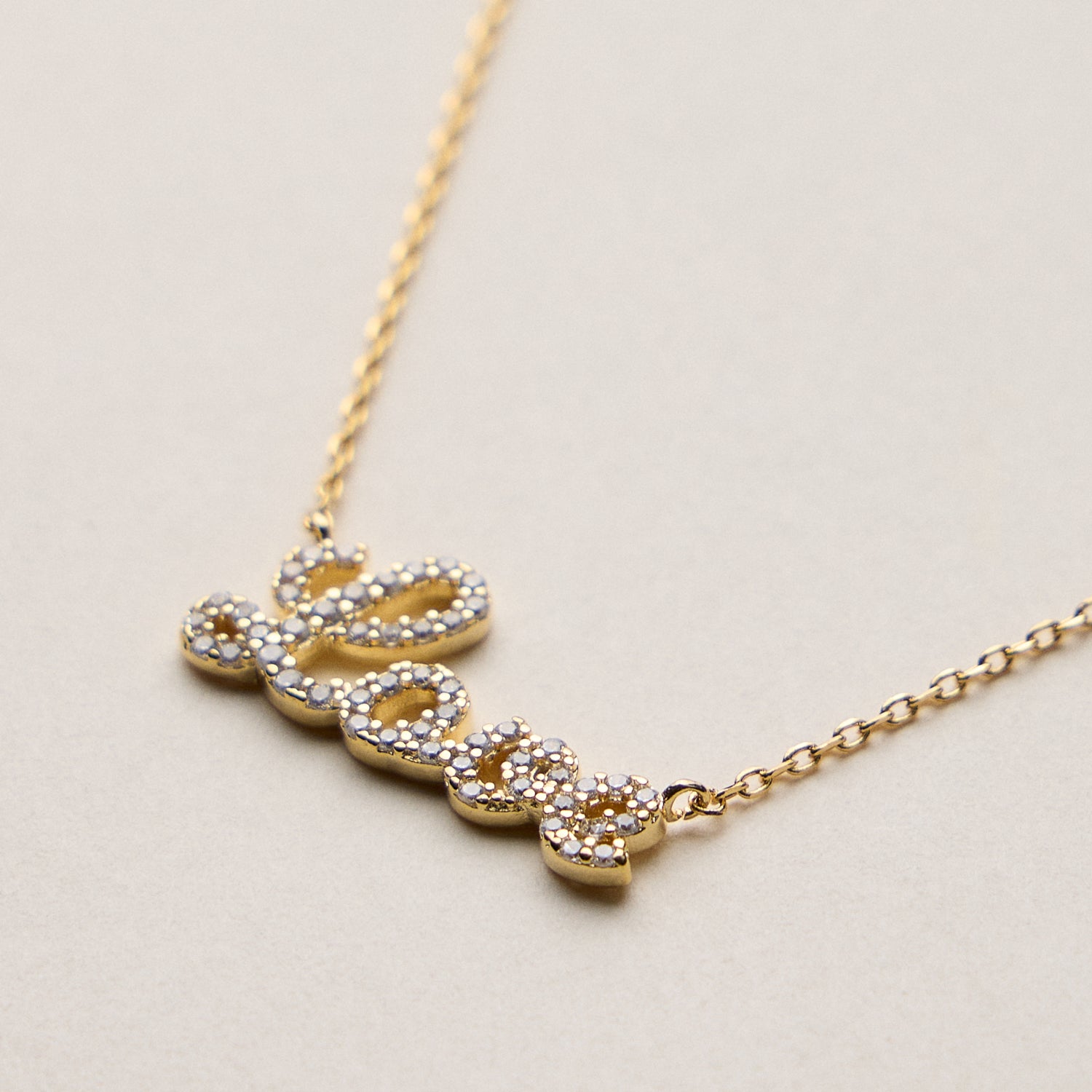 Gold Dipped Love Pendant Necklace