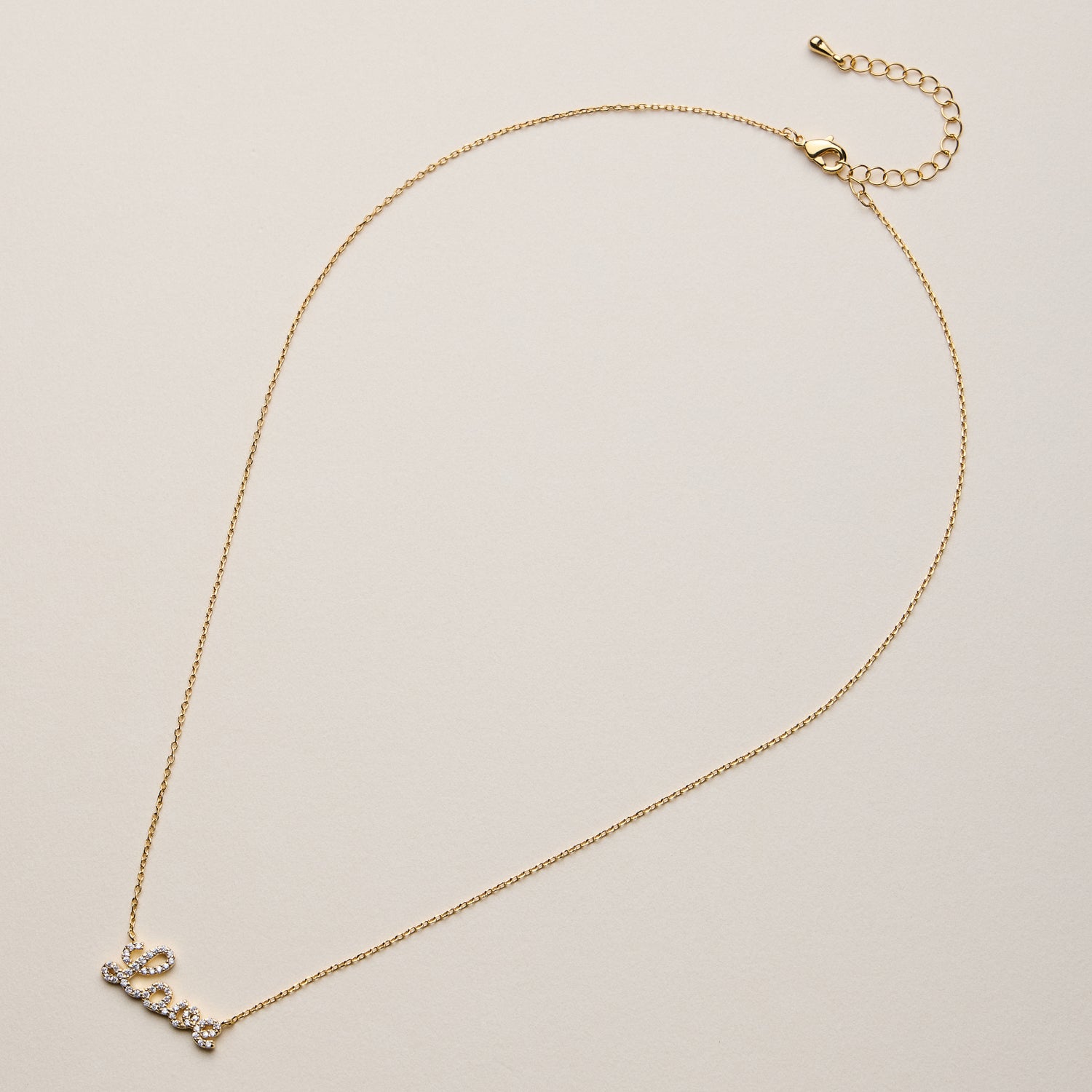 Gold Dipped Love Pendant Necklace