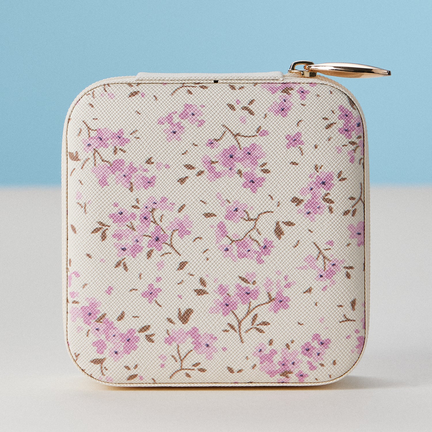 Faux Leather Novelty Print Travel Jewelry Box