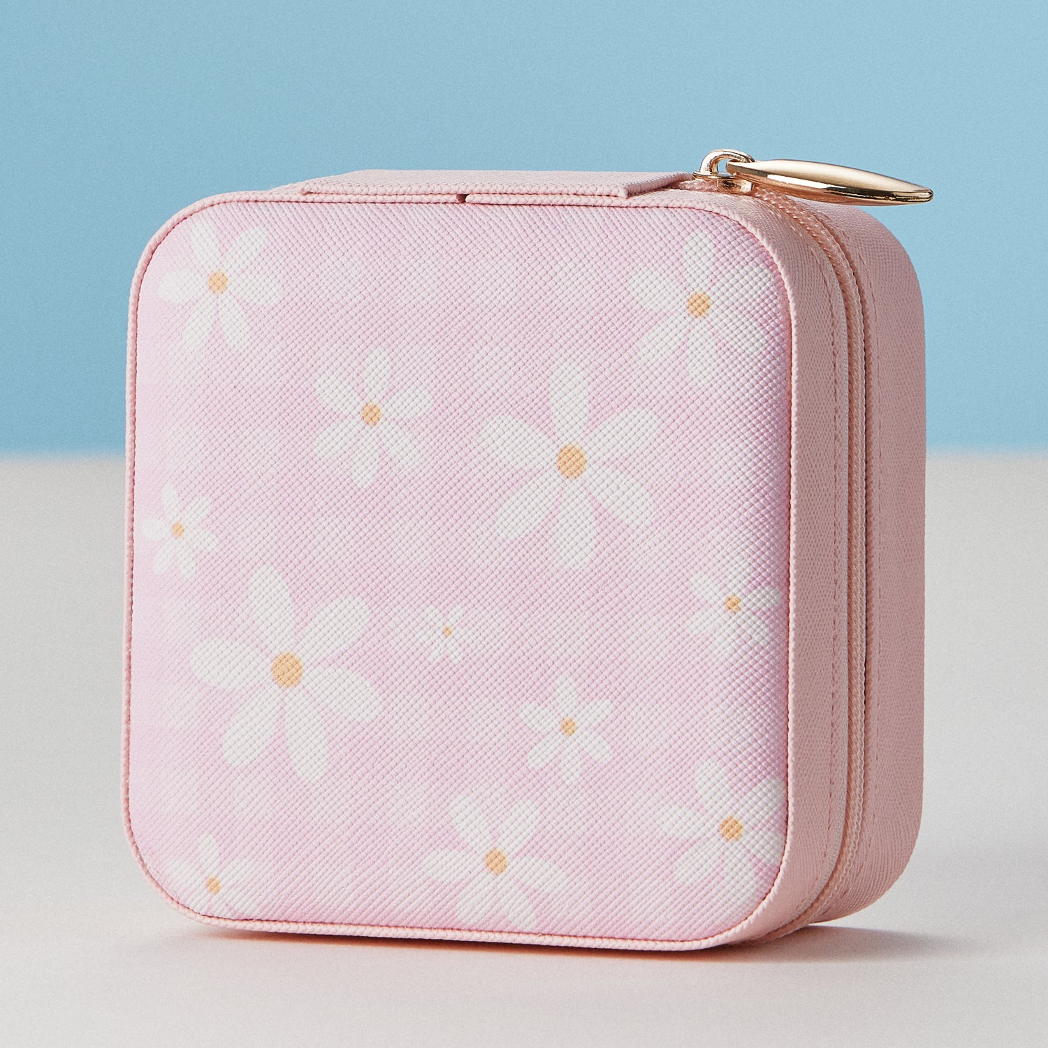 Faux Leather Novelty Print Travel Jewelry Box