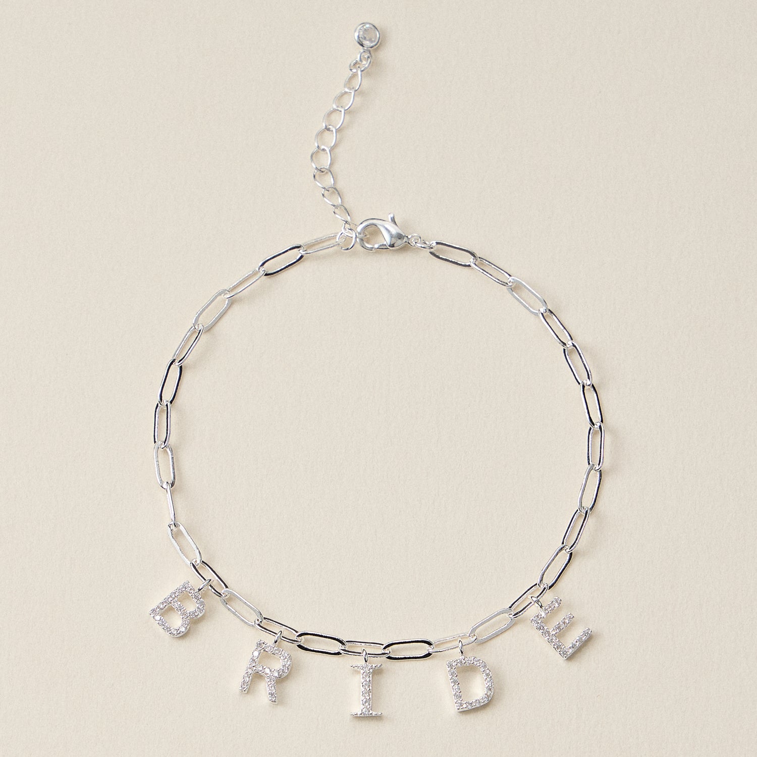 Refined Gold Bride Charm Chain Bracelet