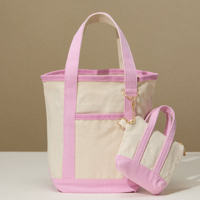 Small EcoCharm Cotton Canvas Tote Bag