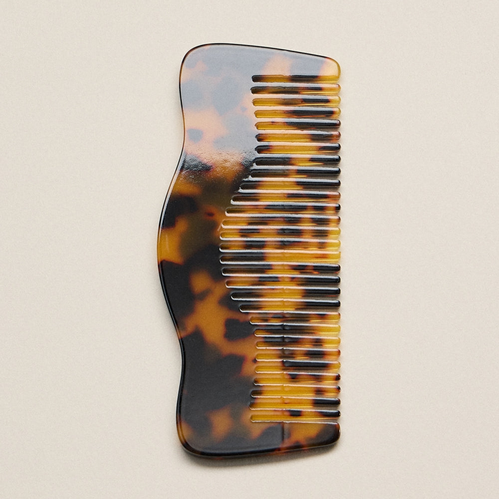 Marbled Wide-Tooth Detangling Comb